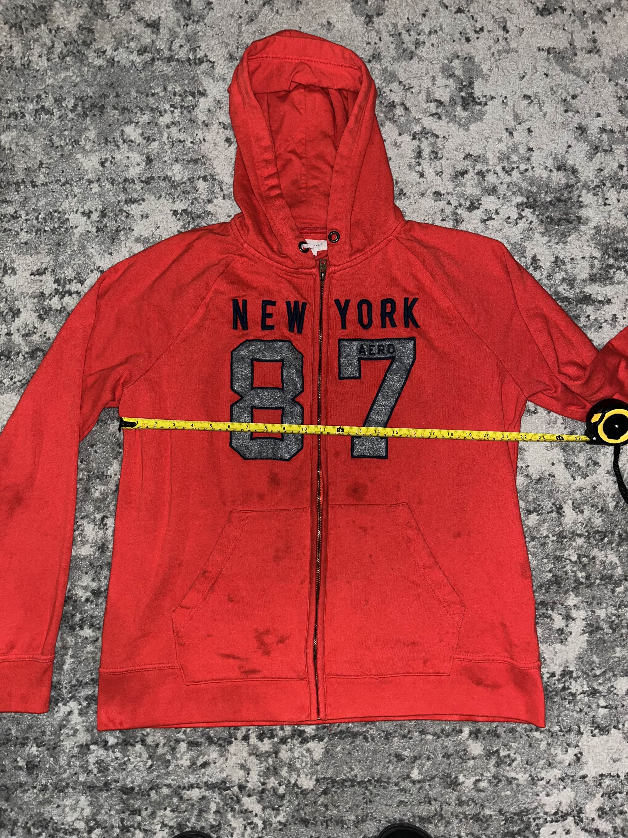 Aeropostale Y2K Aeropostale New York Zip Up Sweater Size US XL / EU 56 / 4 - 6 Thumbnail