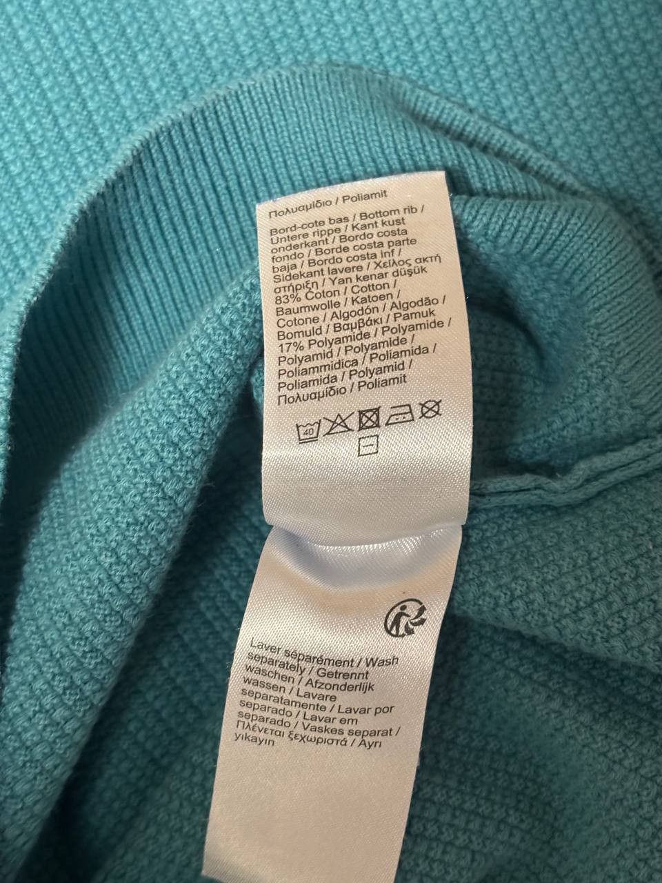 Lacoste Lacoste Knit Crewneck Sweater – Teal Blue Size: FR-3, US-S Size US S / EU 44-46 / 1 - 9 Thumbnail