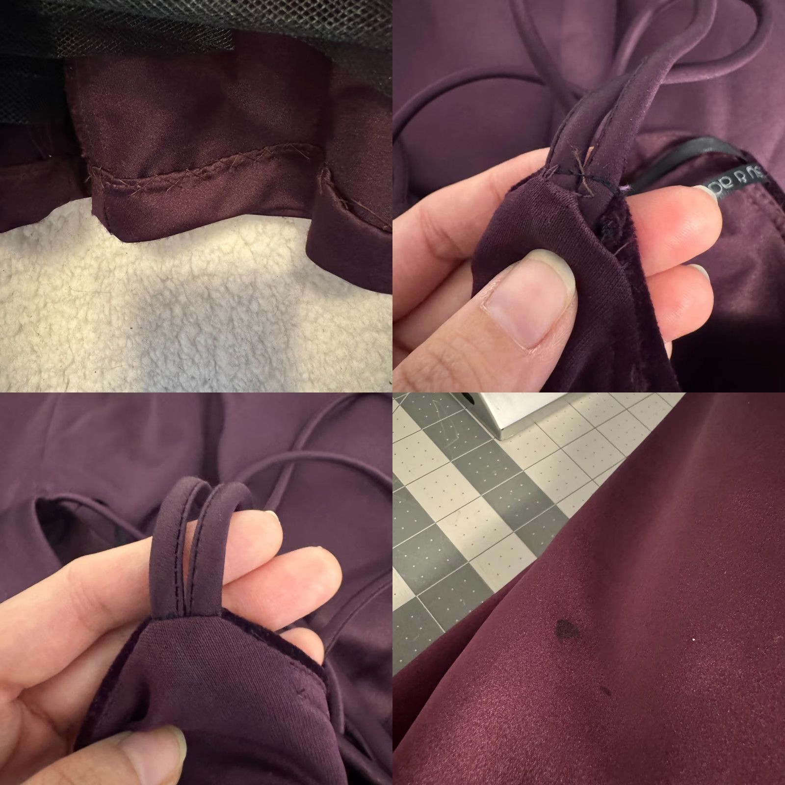 Vintage VINTAGE 90s Y2K Betsy & Adam Prom Dress 12 Large Plum Purple Velvet Satin Eveningwear Ball Gown Girls Womens Size XL / US 12-14 / IT 48-50 - 8 Thumbnail
