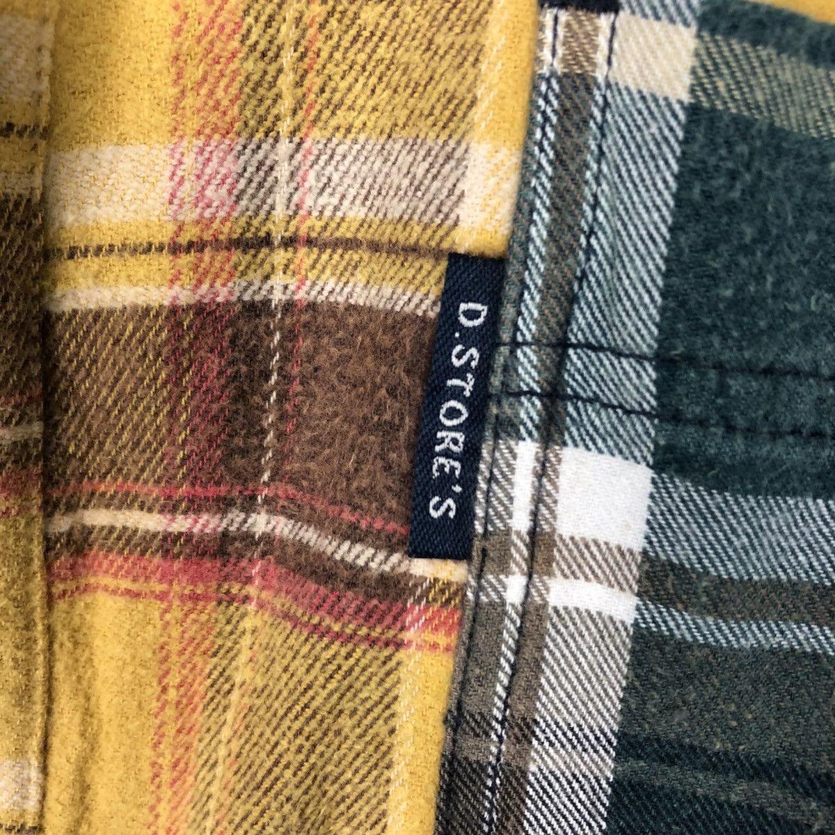 Hysteric Glamour 🔥VINTAGE SHIRT BUTTON JACKET PATCHWORK TARTAN DRUG STORE’S Size US L / EU 52-54 / 3 - 20 Thumbnail