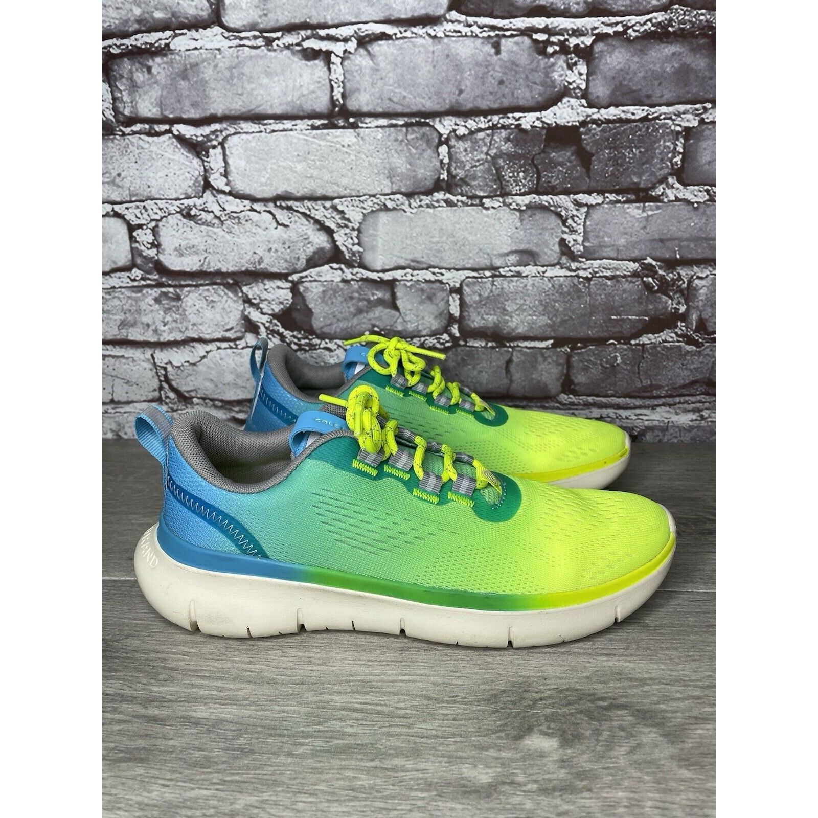 Cole Haan Cole Haan Zero Grand 212850 Journey Blue Yellow Synthetic Sh Size US 7.5 / IT 37.5 - 21 Thumbnail