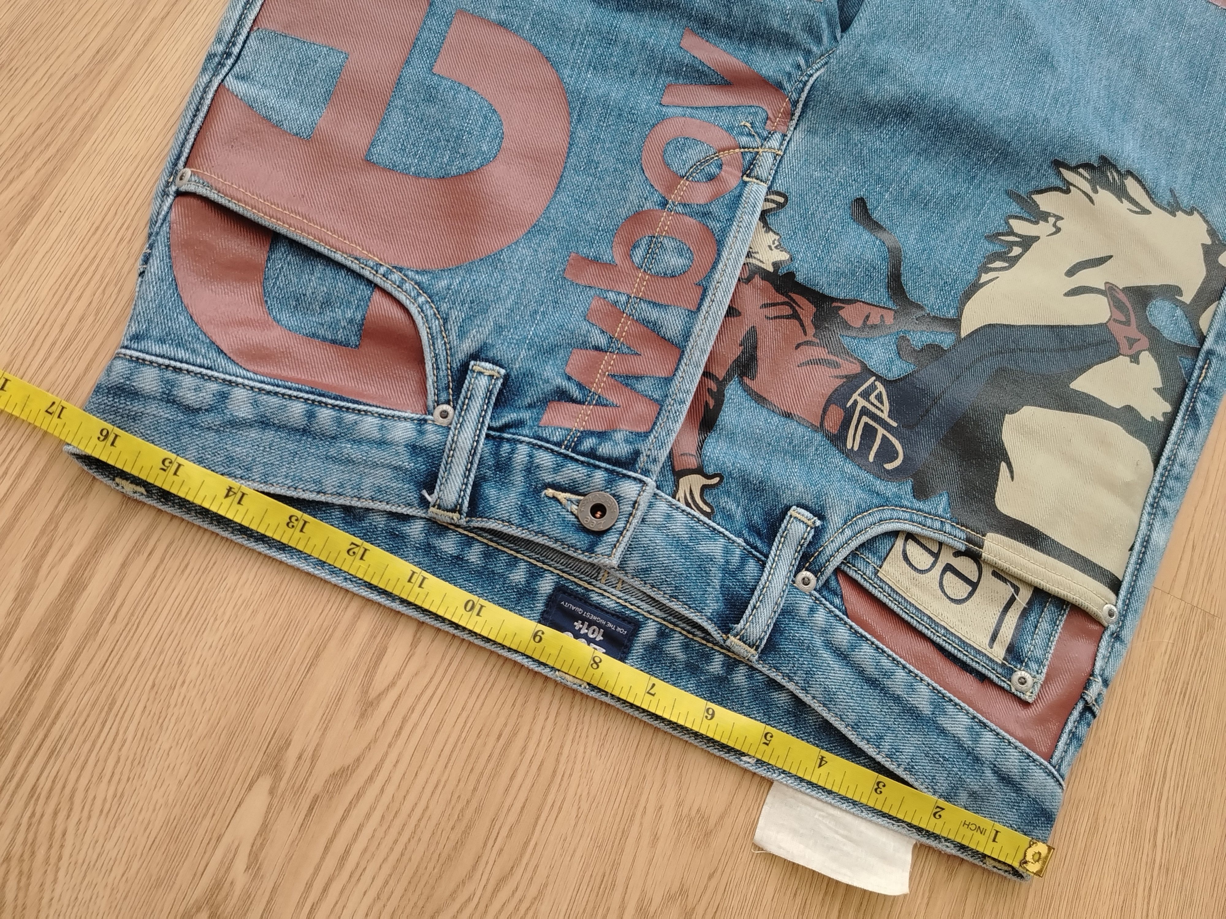 Lee × Vintage Lee Riders 101 Jeans Banner Vintage Limited Edition Size US 33 - 16 Thumbnail