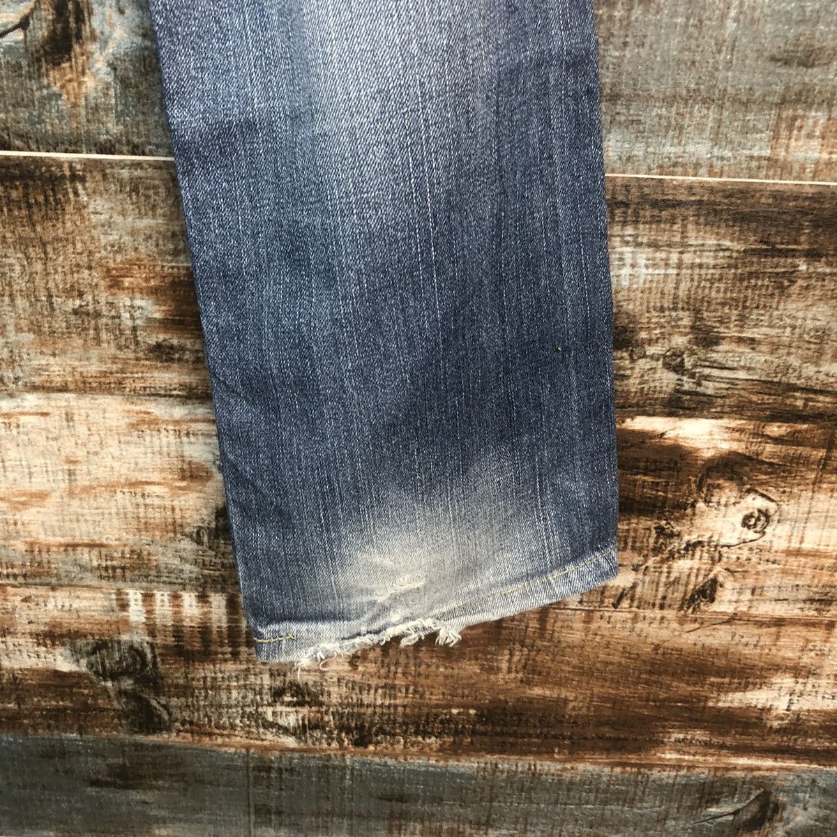 Levi's DL Levis 505 Blue Distressed Denim Pants #C299 Size US 32 / EU 48 - 22 Thumbnail