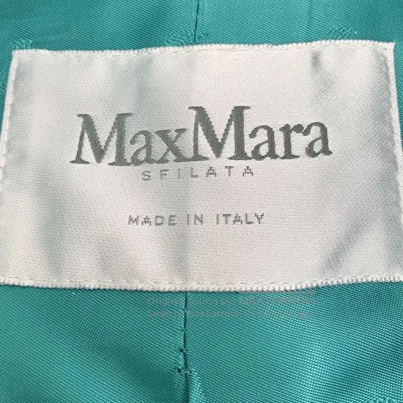 Max Mara MaxMara Turquoise Alpaca Wool Women's Coat . Size S / US 4 / IT 40 - 5 Thumbnail
