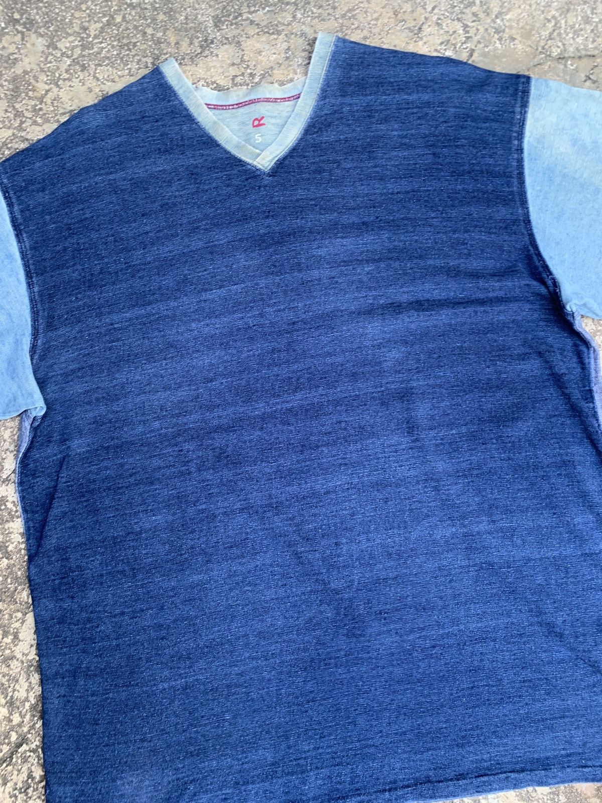 45rpm × Japanese Brand 45rpm Japan Faded Indigo Natural Color Denim Tee Size US L / EU 52-54 / 3 - 7 Thumbnail
