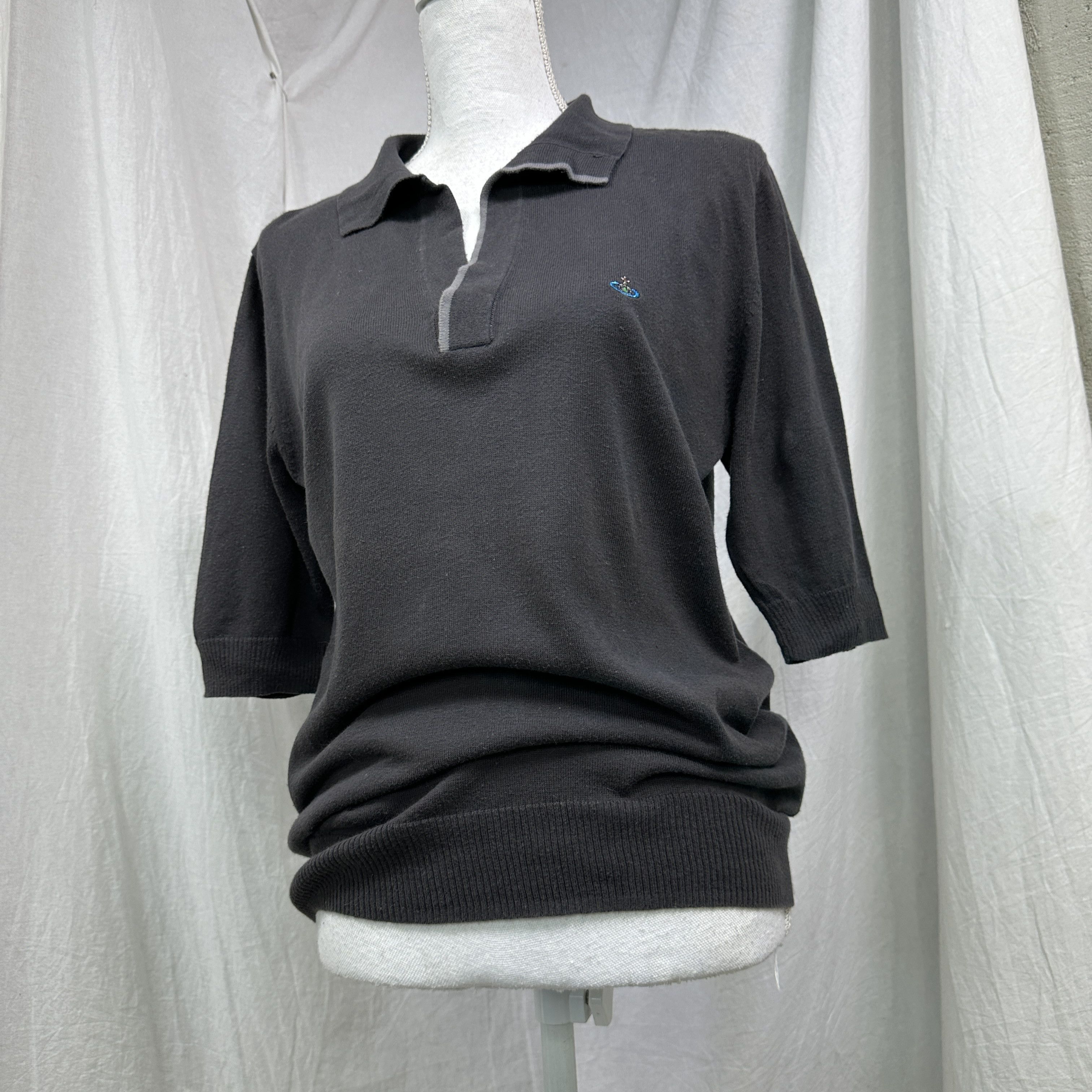 Vivienne Westwood Vintage Old Money Vivienne Westwood Sweater Polo T-shirt 00s Size XL / US 12-14 / IT 48-50 - 2 Thumbnail