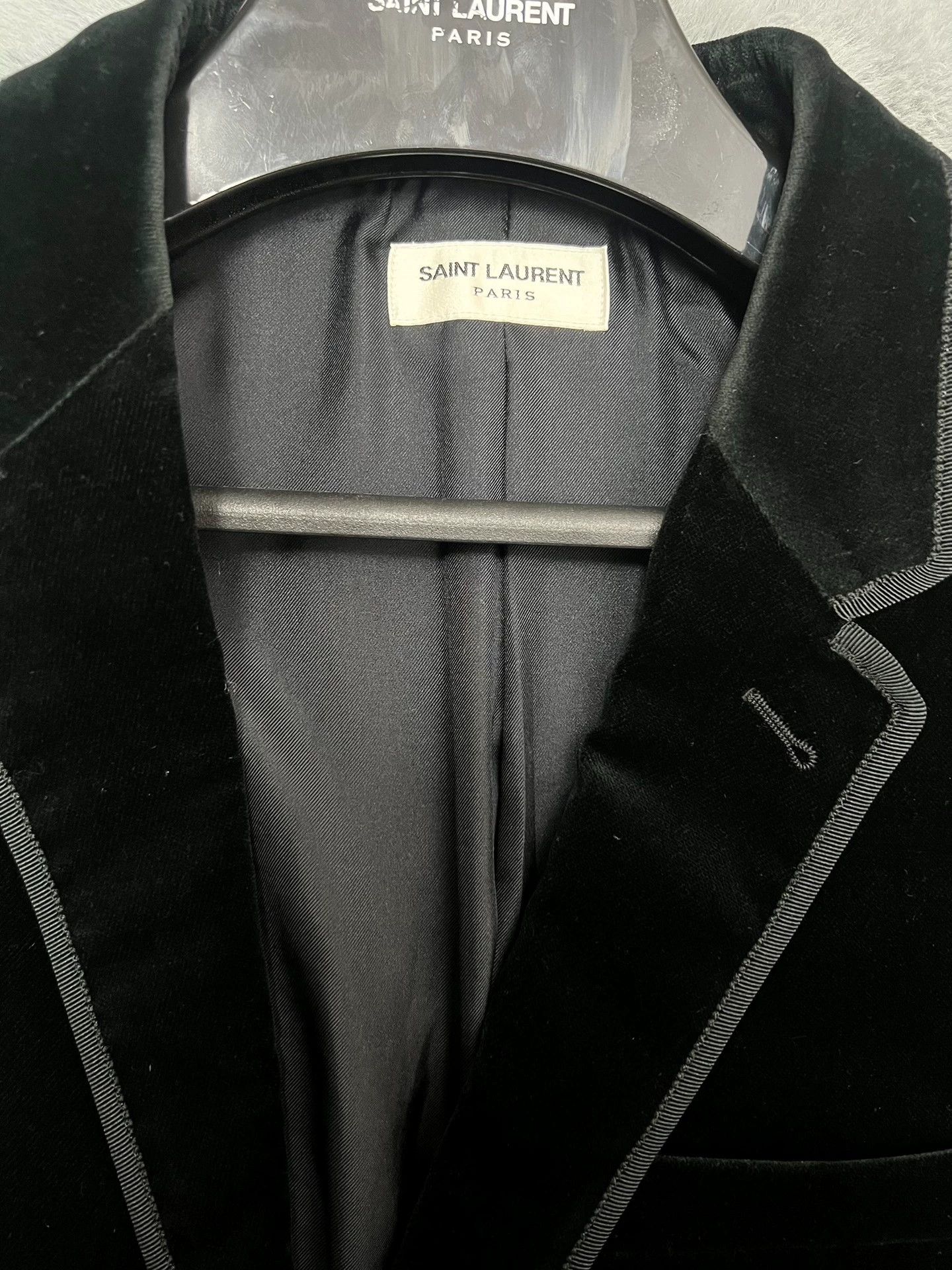 Saint Laurent Paris Authentic Saint Laurent SLP black velvet court suit Size 52R - 4 Thumbnail