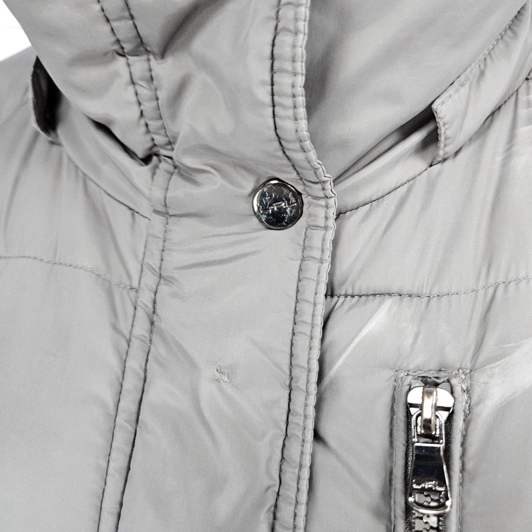 Ralph Lauren Lauren Ralph Lauren Grey Insulated Zip Parka Puffer Jacket Long Coat Large L Mens? (Wait) Size L / US 10 / IT 46 - 6 Thumbnail