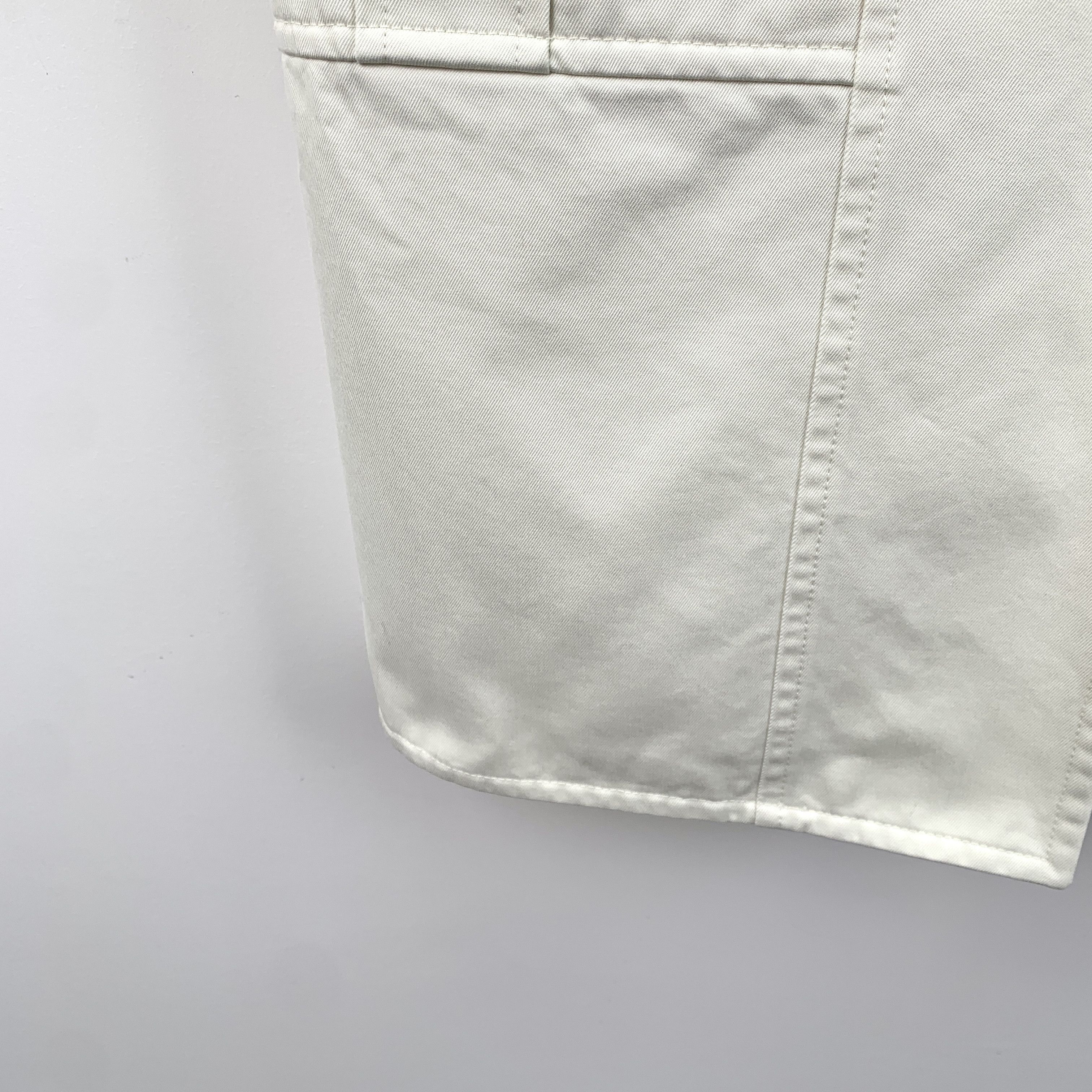 Hermes Hermès White Button-Up Trench Coat (Size 36) Size XS / US 0-2 / IT 36-38 - 5 Thumbnail