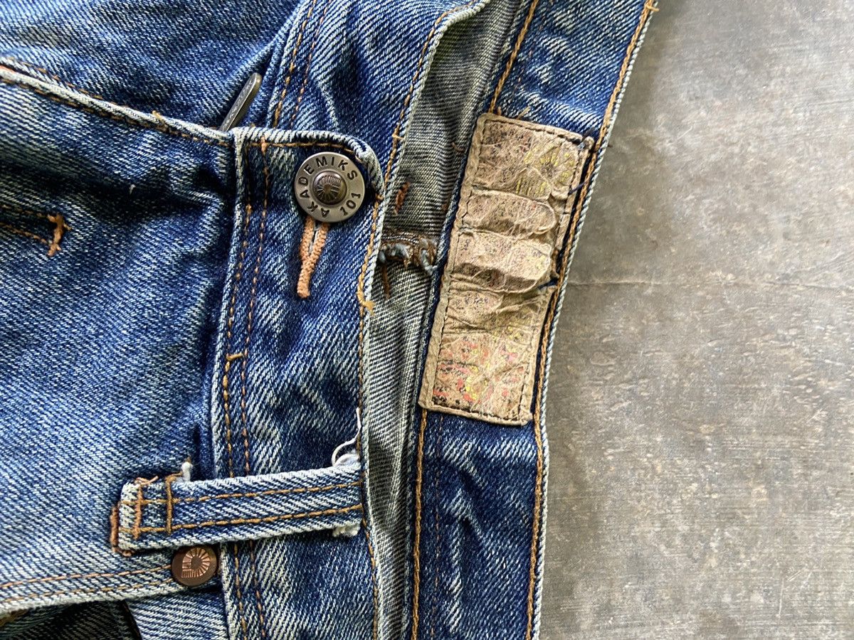 Hysteric Glamour × Japanese Brand Baggy Patchwork Denim Kapital Inspired Size US 35 - 8 Thumbnail