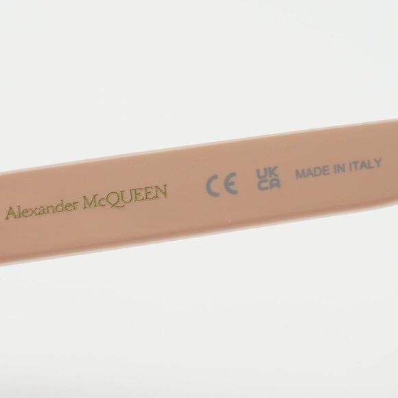 Alexander McQueen Alexander McQueen AM0360O 004 Eyeglasses Red/Beige 52mm Size ONE SIZE - 5 Thumbnail