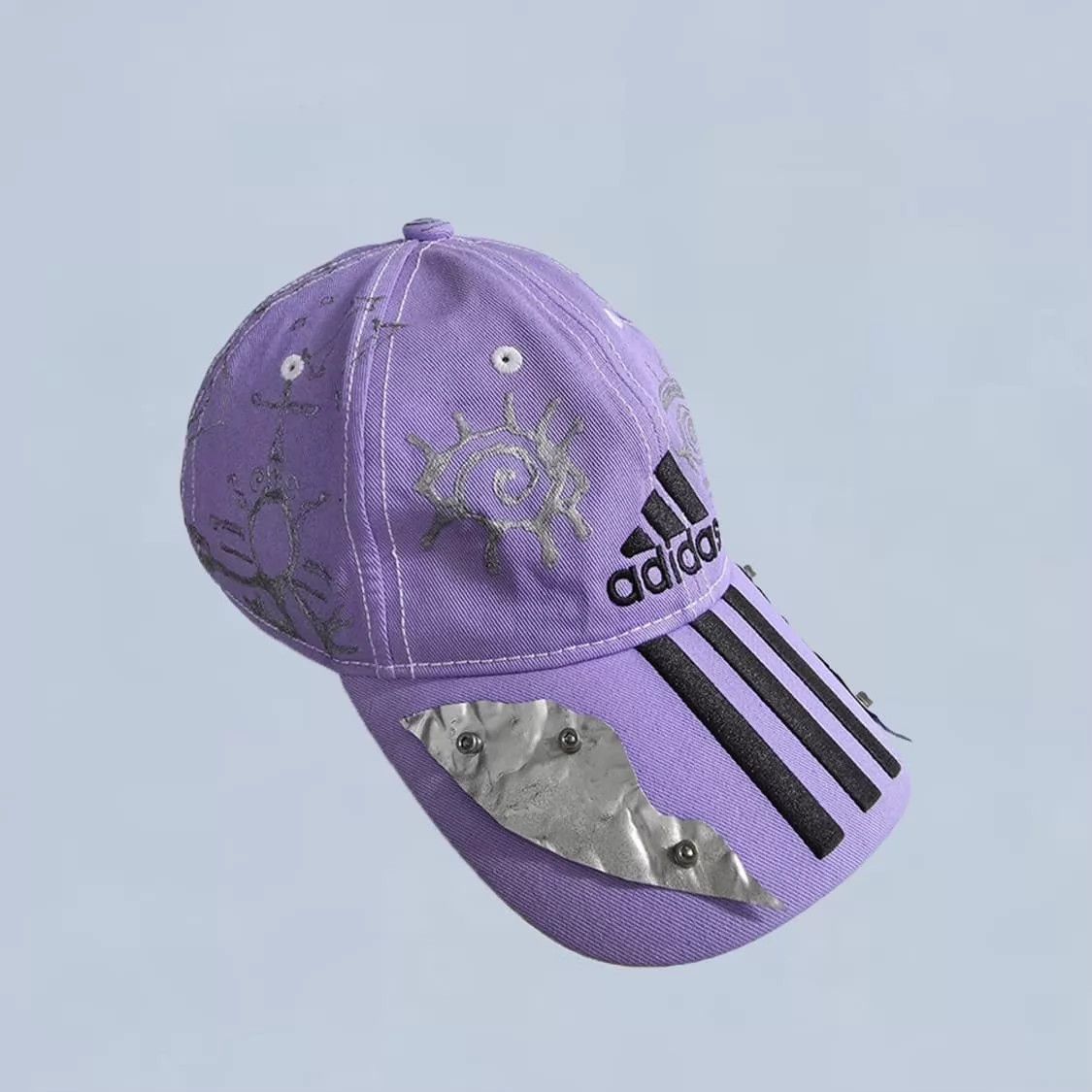 Adidas adidas remake mechanical violet cowboy hat w/ rivet silver Size ONE SIZE - 1 Thumbnail