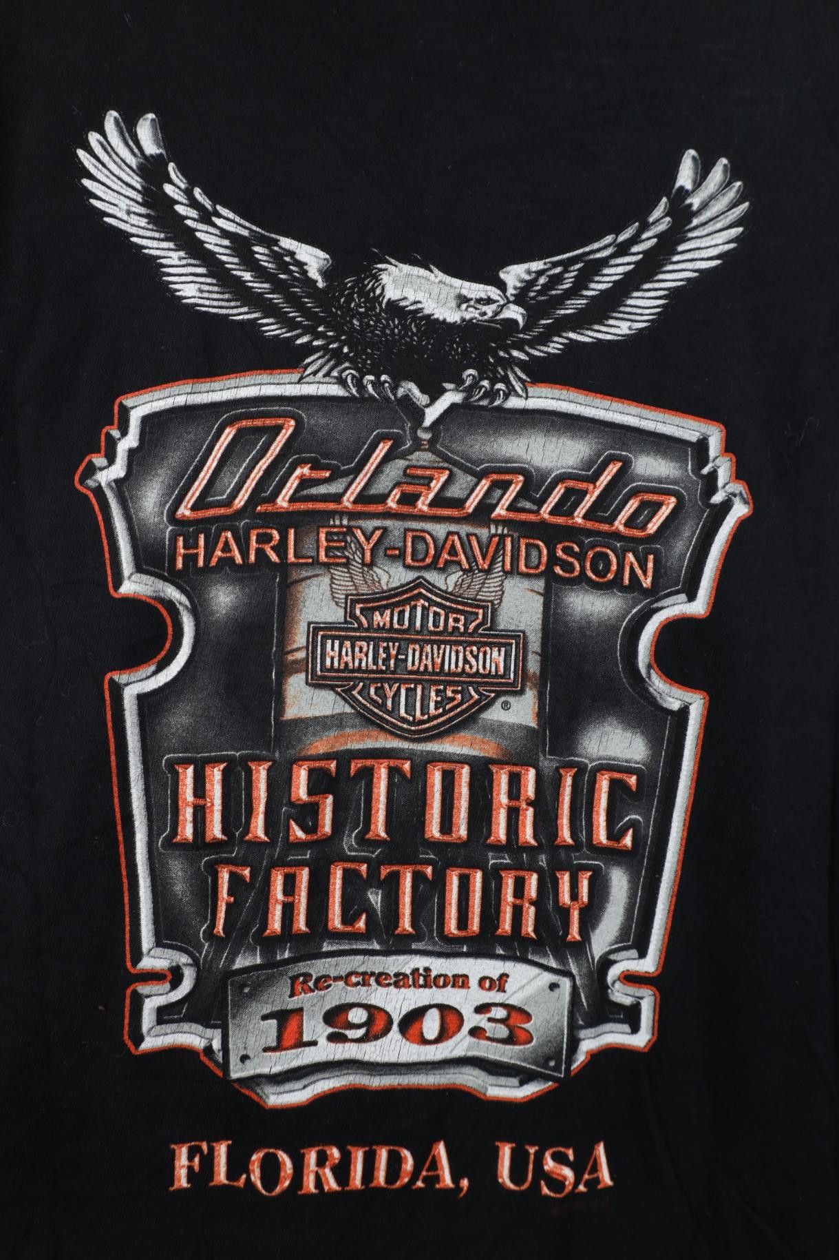 Harley Davidson Vintage Y2K 2003 Harley Davidson Chrome Plate T-Shirt USA Size US XXL / EU 58 / 5 - 12 Thumbnail