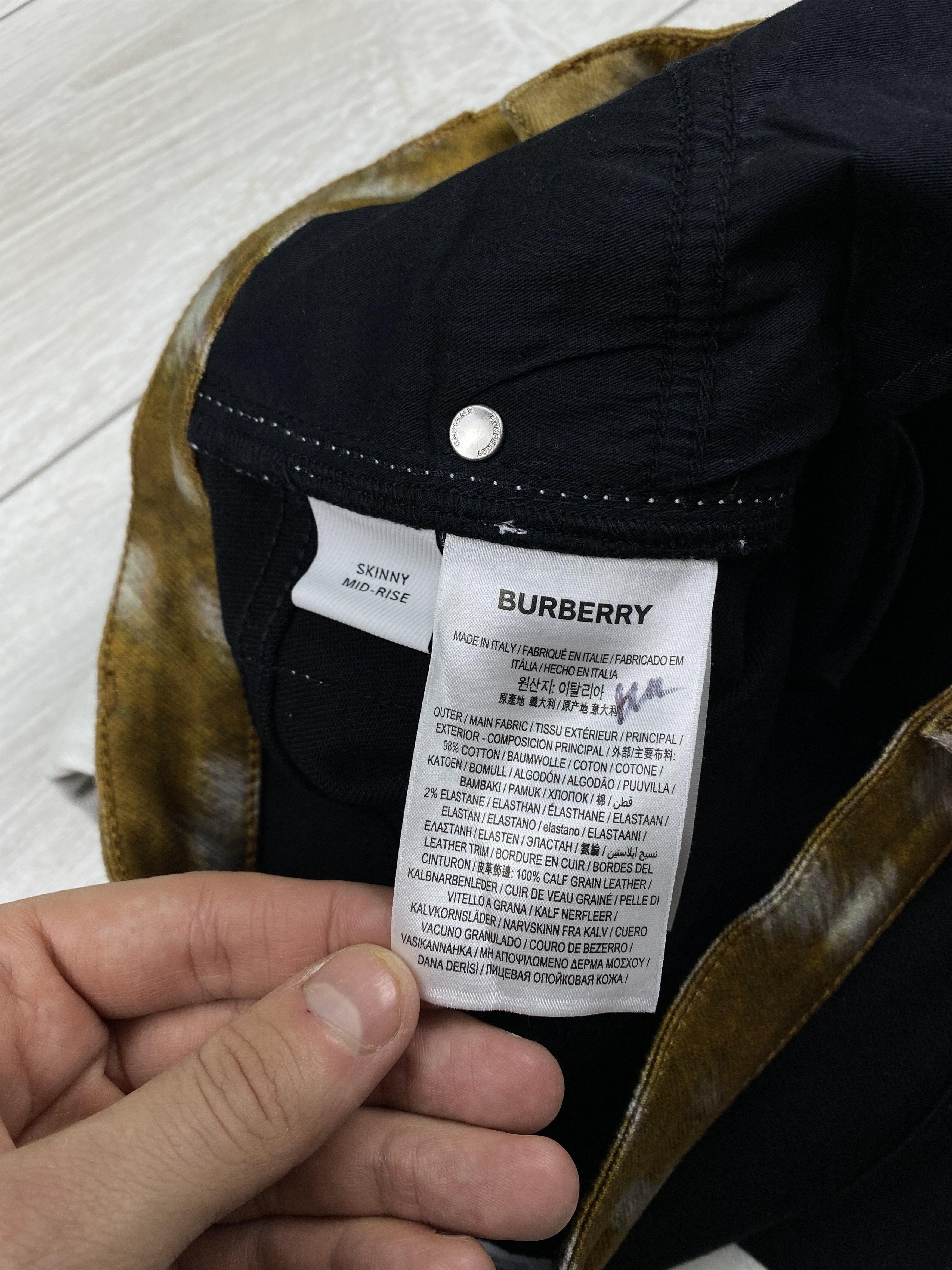 Burberry Burberry Black Denim Deer Bambi Print Trim Skinny Jeans Size 28" / US 6 / IT 42 - 13 Thumbnail