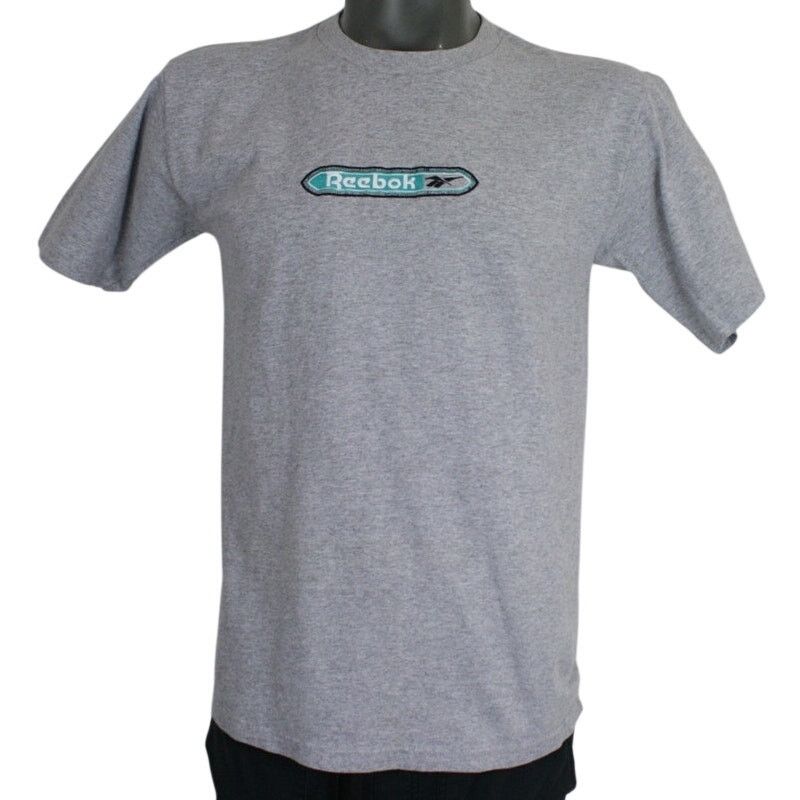 Reebok Vintage Reebok Shirt Mens M Gray Embroidered Logo Made Tee Size US M / EU 48-50 / 2 - 1 Thumbnail