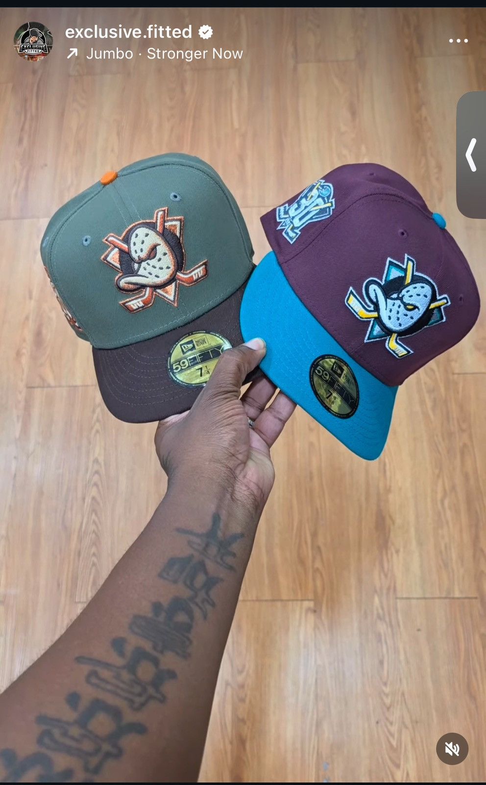 New Era ANAHEIM DUCKS DS 7 1/8 Size ONE SIZE - 2 Thumbnail