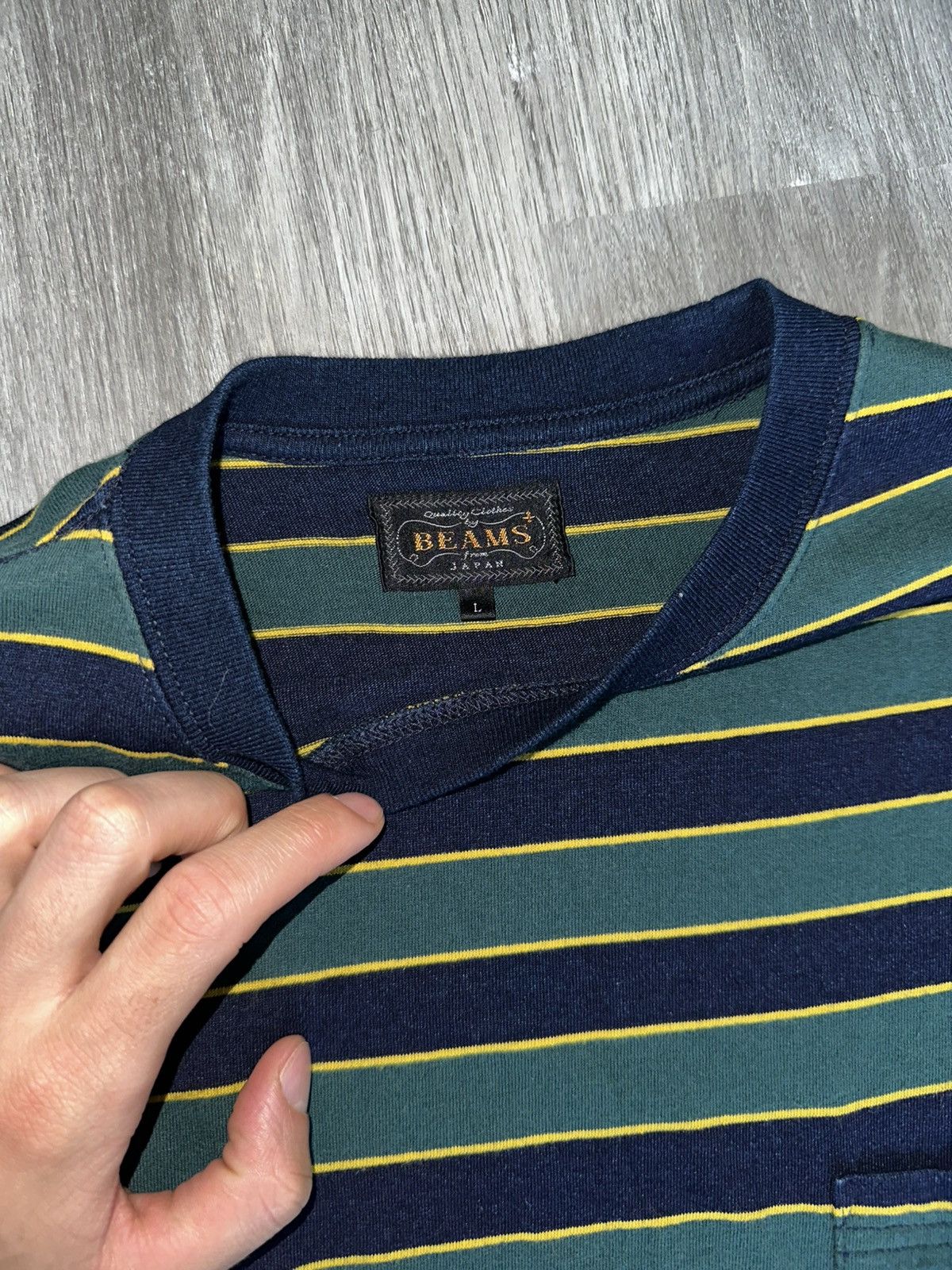 Beams Plus Striped Cotton-Jersey T-Shirt Size US L / EU 52-54 / 3 - 4 Thumbnail