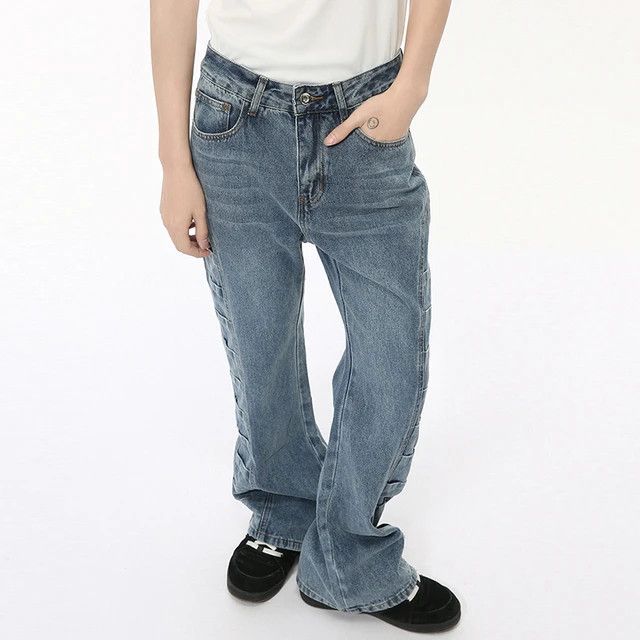 Japanese Brand Straight Leg Casual Solid Colour Loose Jeans Size US 28 / EU 44 - 4 Thumbnail