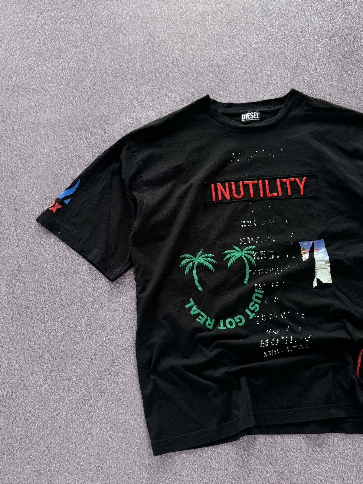 Diesel Diesel Y2K Streetwear Baggy Graphic T-Shirt Size US XL / EU 56 / 4 - 6 Thumbnail