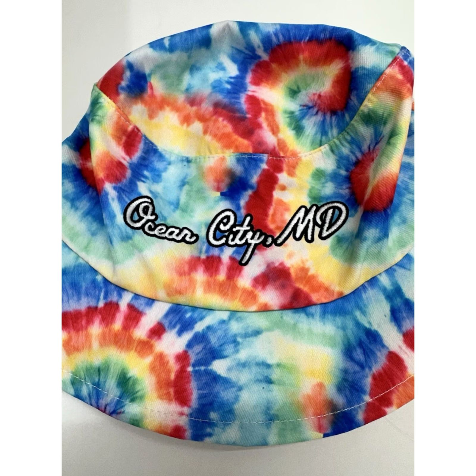 Logo 7 Lucky 7 USA Bucket Hat Tie Dye Ocean City Maryland Embroidered Logo Cap Size ONE SIZE - 2 Thumbnail