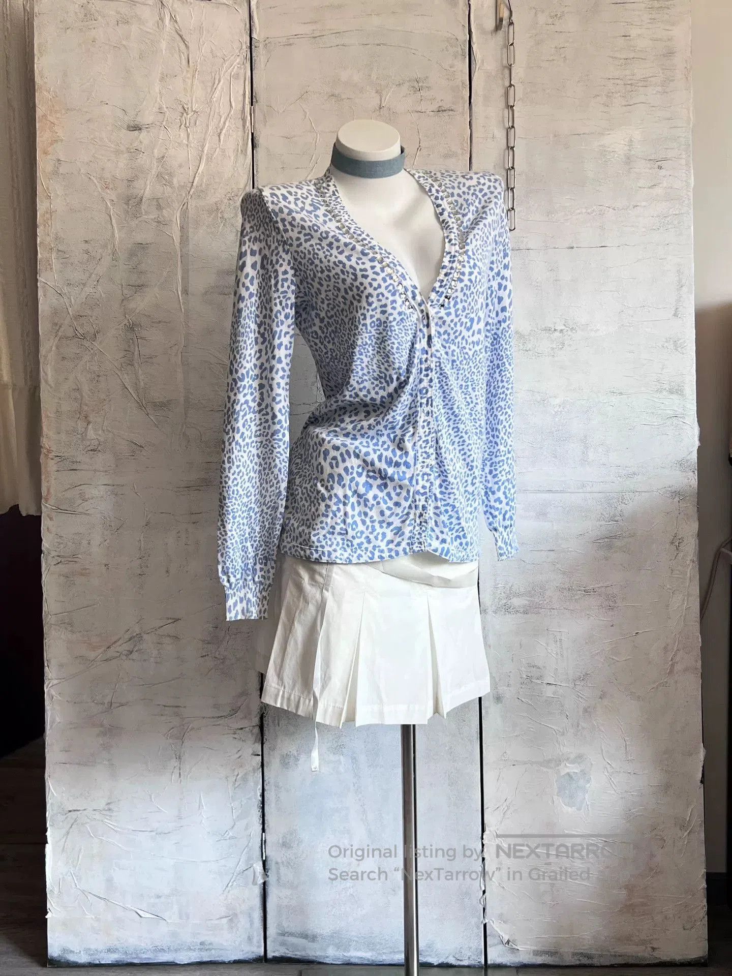 Other PAOLAFRANI White Y2K Pleated Mini Skirt. Size 41" - 5 Thumbnail