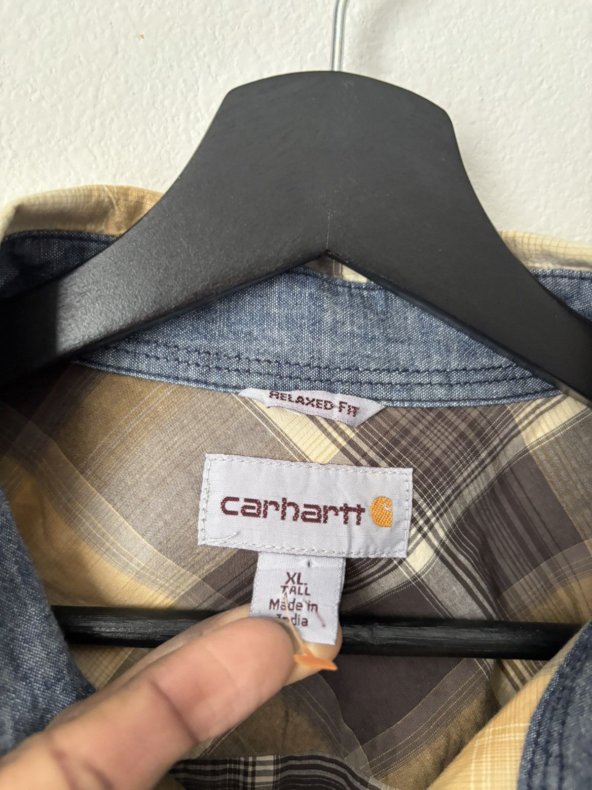 Carhartt Vintage Carhartt Button Up Longsleeve Shirt Size US XL / EU 56 / 4 - 3 Thumbnail