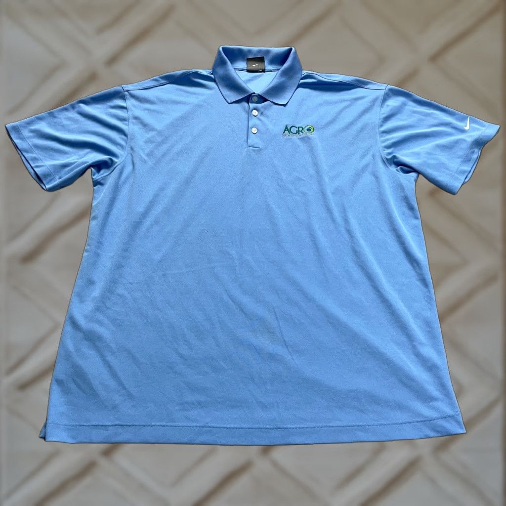 Nike Nike Golf Dri-Fit Shirt Mens XXL Blue Polo Active Casual Size US XXL / EU 58 / 5 - 1 Thumbnail