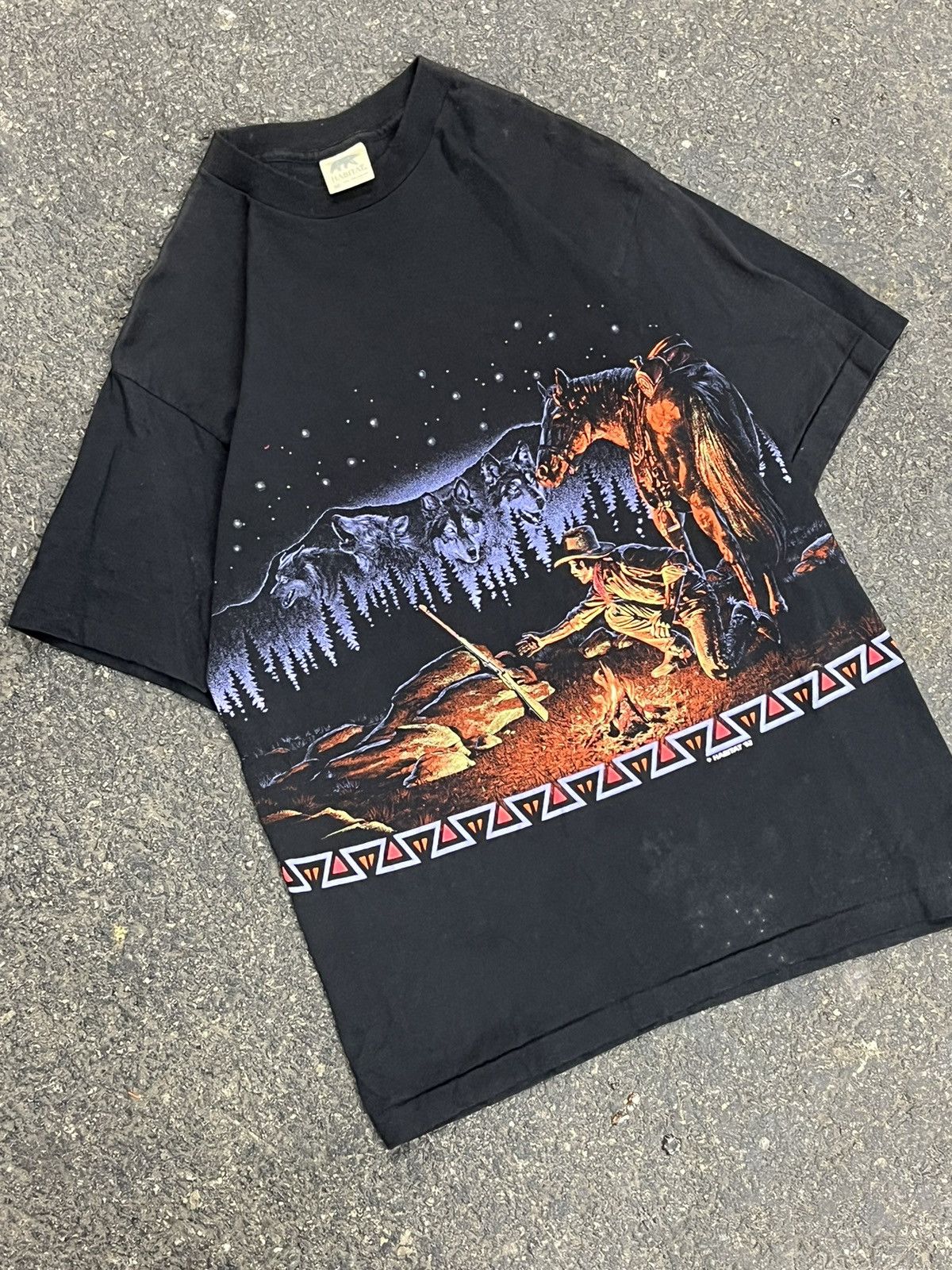 Vintage Vintage nature tee wrap around graphic rare hype 90s Size US M / EU 48-50 / 2 - 1 Thumbnail