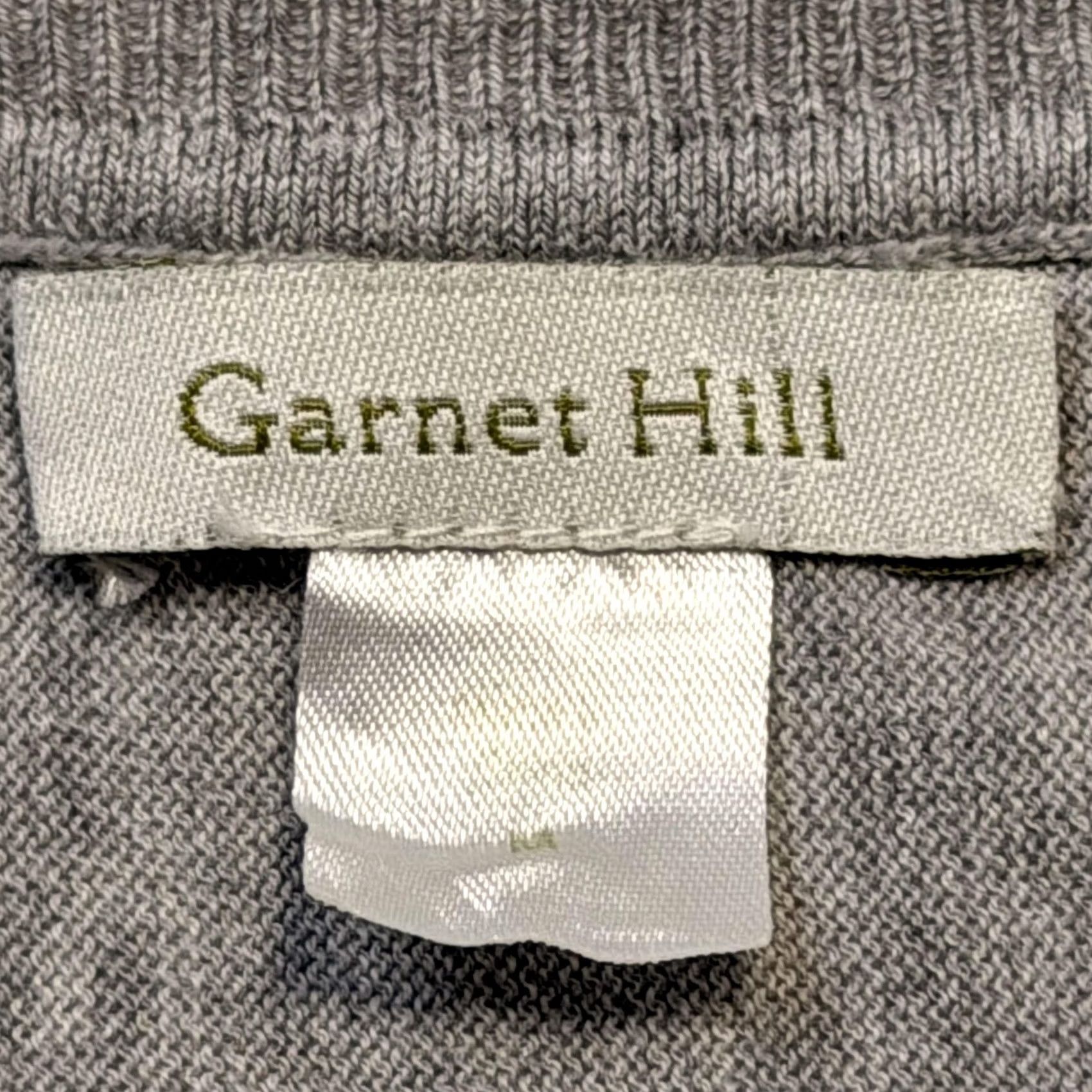 Vintage Garnet Hill Womens Sweater Tunic 3/4 Sleeve Boat Neck Silk Cotton Gray Medium Size M / US 6-8 / IT 42-44 - 4 Thumbnail