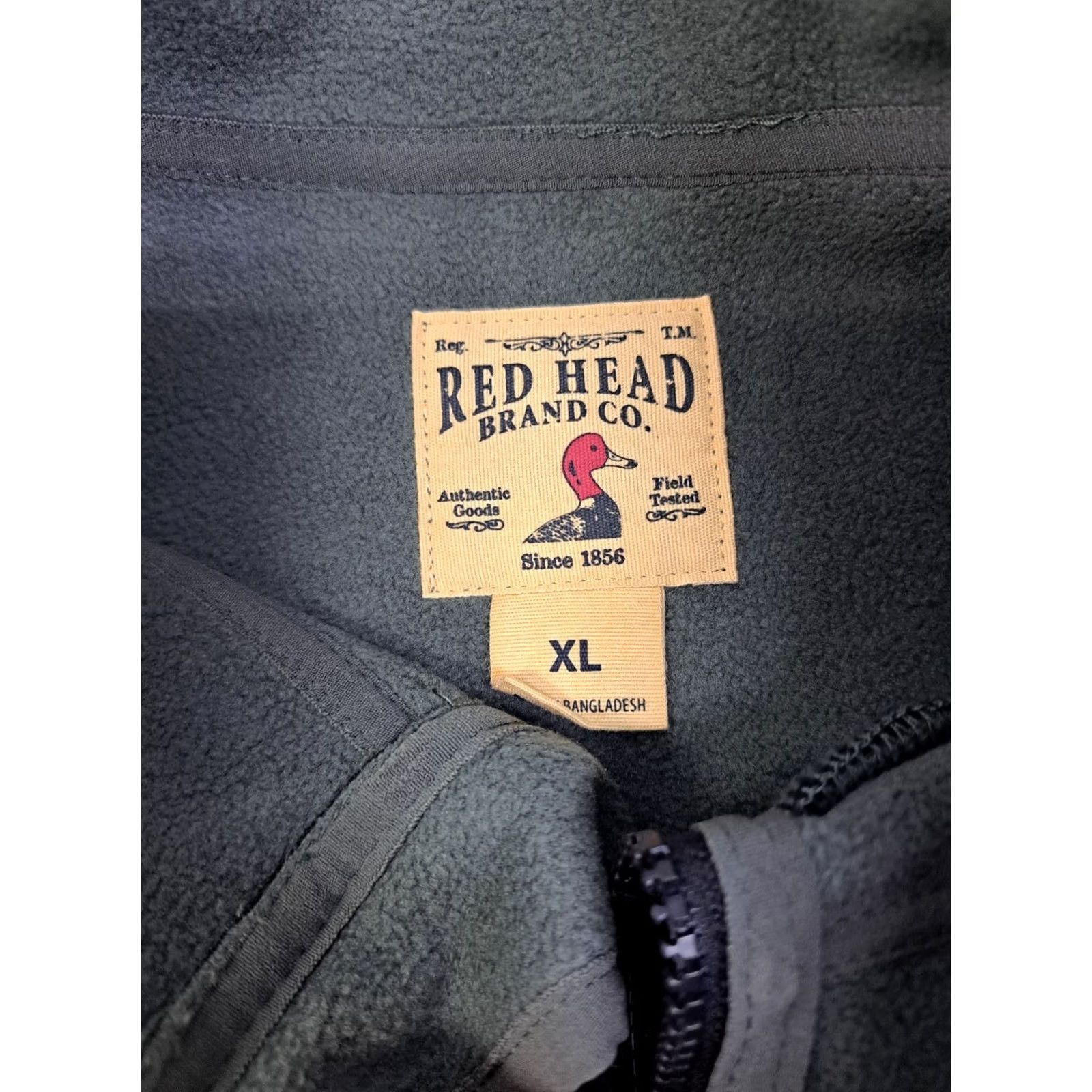 Vintage Red Head Sleeveless Vest Grey/Black Full Zip Pockets XL Mens Vest Classic Outdoor Size US XL / EU 56 / 4 - 2 Thumbnail