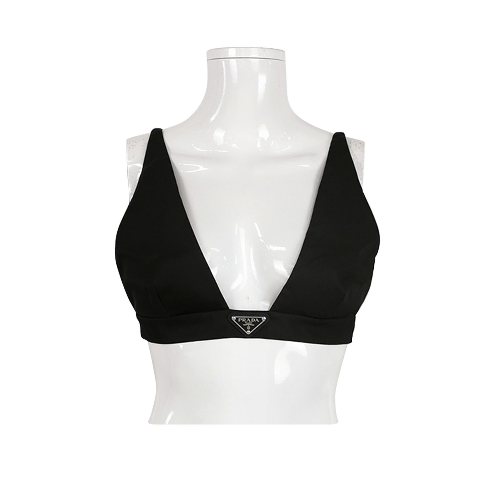 Prada Prada Triangle Logo Crop Top Size 40 Size S / US 4 / IT 40 - 1 Thumbnail
