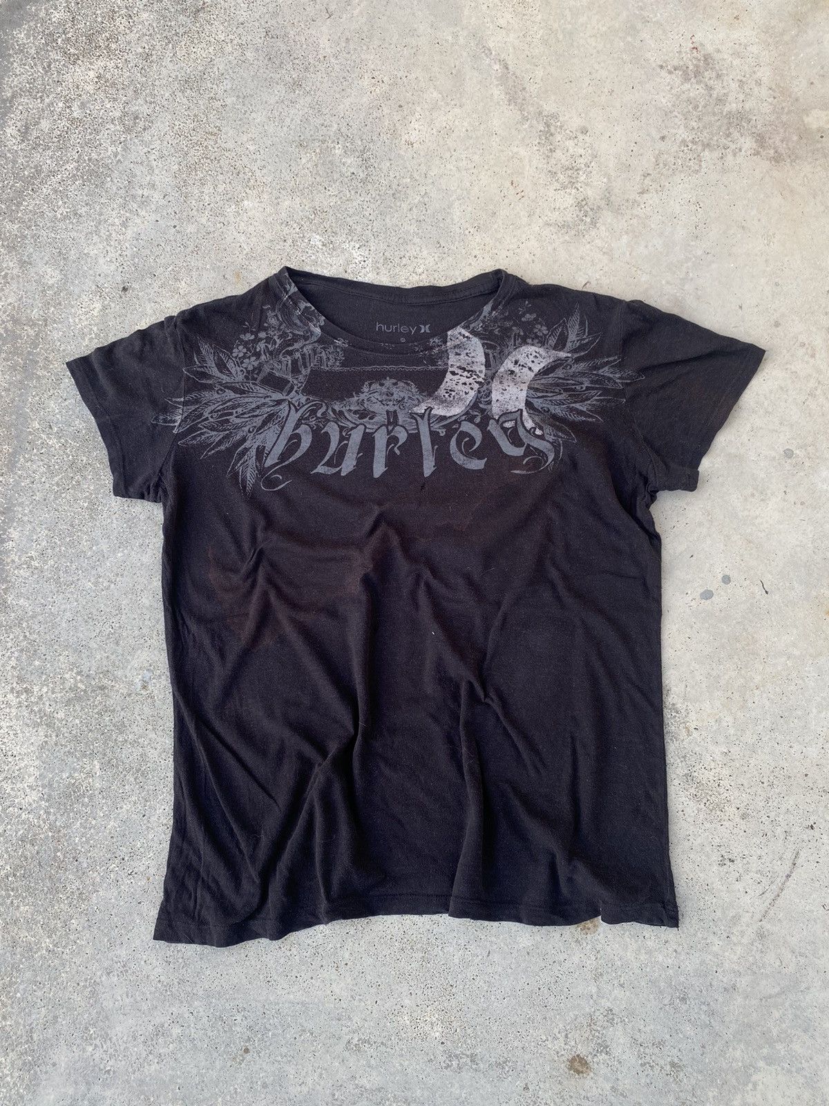 Affliction Vintage Y2K Affliction Styled Hurley Gothic Cyber Tee Large Size M / US 6-8 / IT 42-44 - 1 Thumbnail