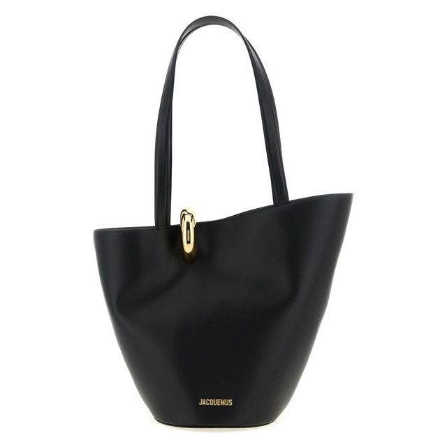 Jacquemus JACQUEMUS The Medium Bambola Black Leather Bucket Bag New/Au Size ONE SIZE - 1 Thumbnail