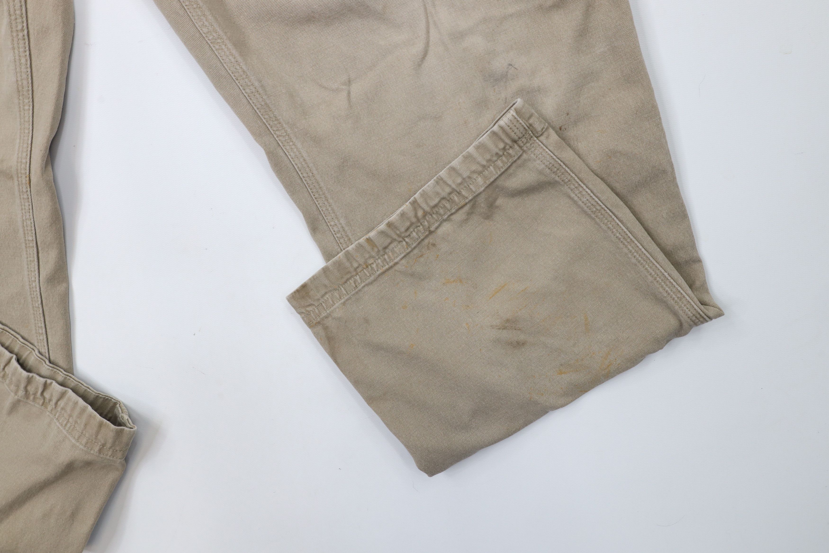 Duluth Trading Company × Vintage Duluth Trading Co Flex Fire Hose Dungaree Pants Beige Size US 34 / EU 50 - 7 Thumbnail