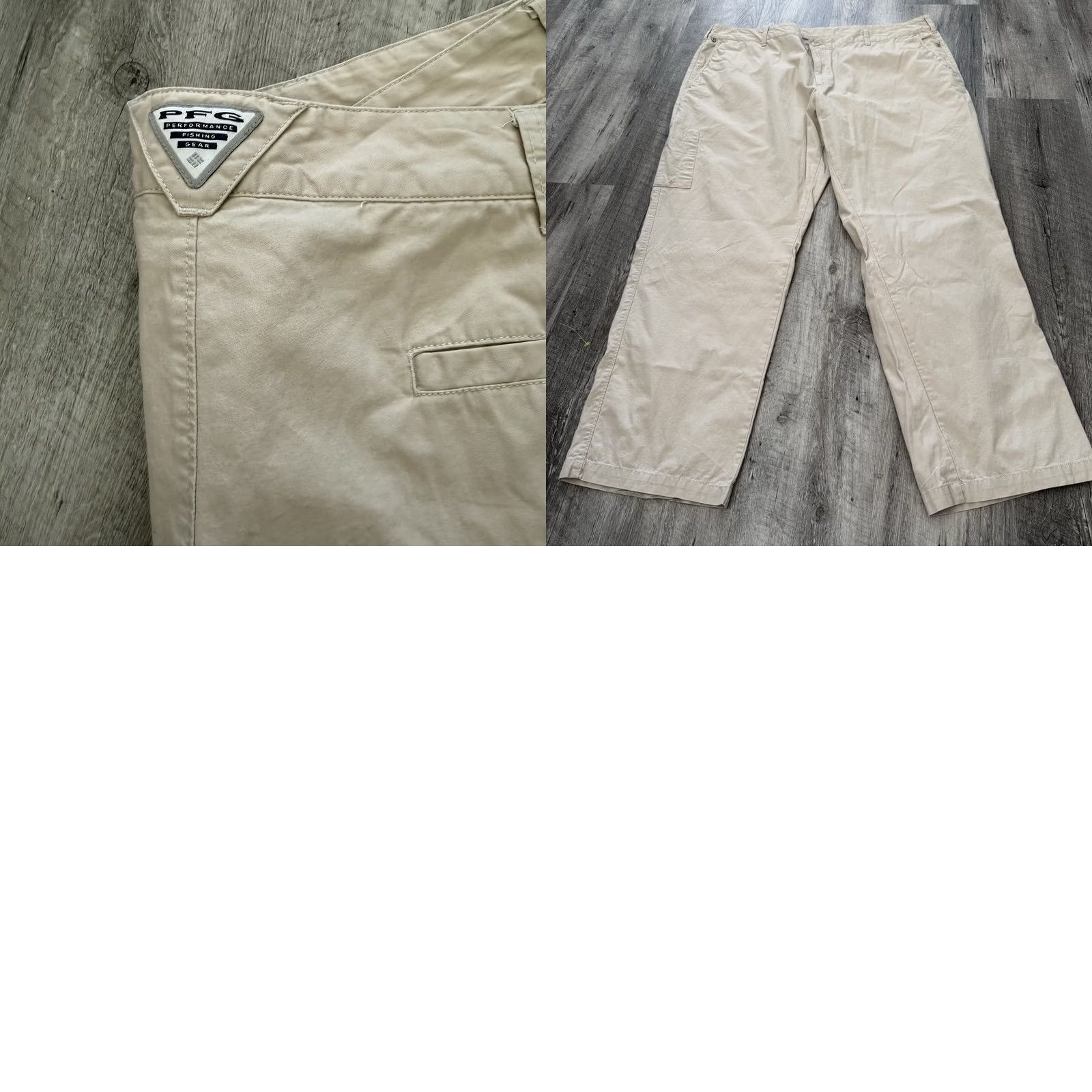 Vintage Columbia PFG Pants Mens 44x30 Flat Front Cotton Outdoors Hiking Camping Fishing Size US 44 / EU 60 - 8 Thumbnail