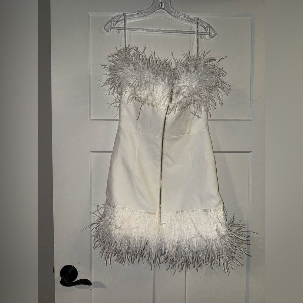 Bronx and Banco Bronx and Banco Lola Feather Mini Dress US 8 Size S / US 4 / IT 40 - 4 Thumbnail