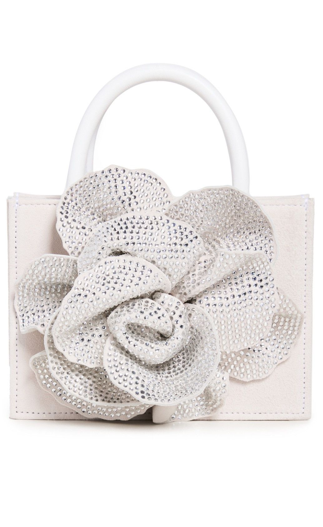 MACH & MACH Mach & Mach Crystal Flower Suede Bag Size ONE SIZE - 2 Thumbnail
