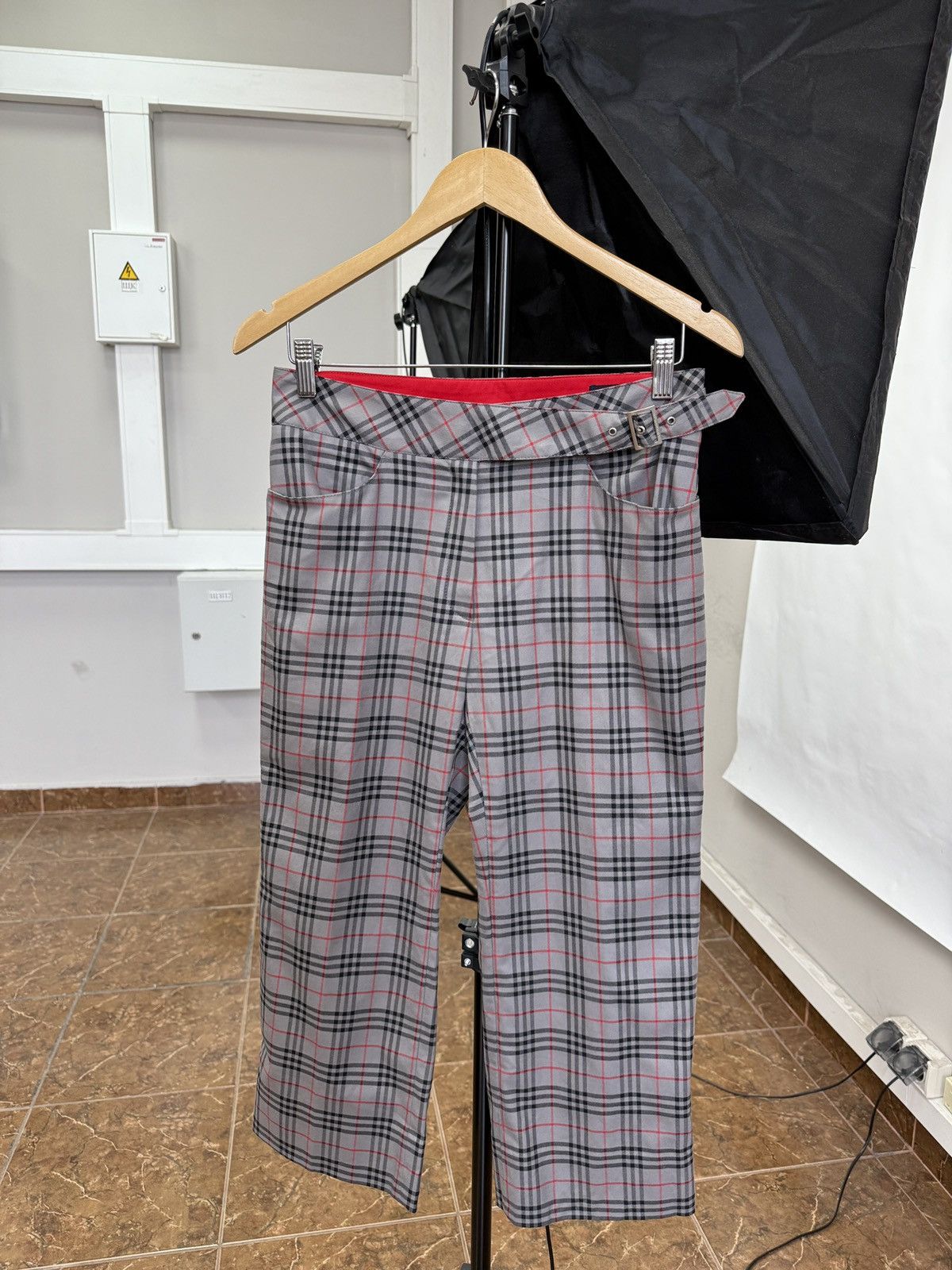 Burberry 🇬🇧 Vintage 90s Barberry Golf Nova Women Pants Rare Retro Hype Size 28" / US 6 / IT 42 - 1 Thumbnail