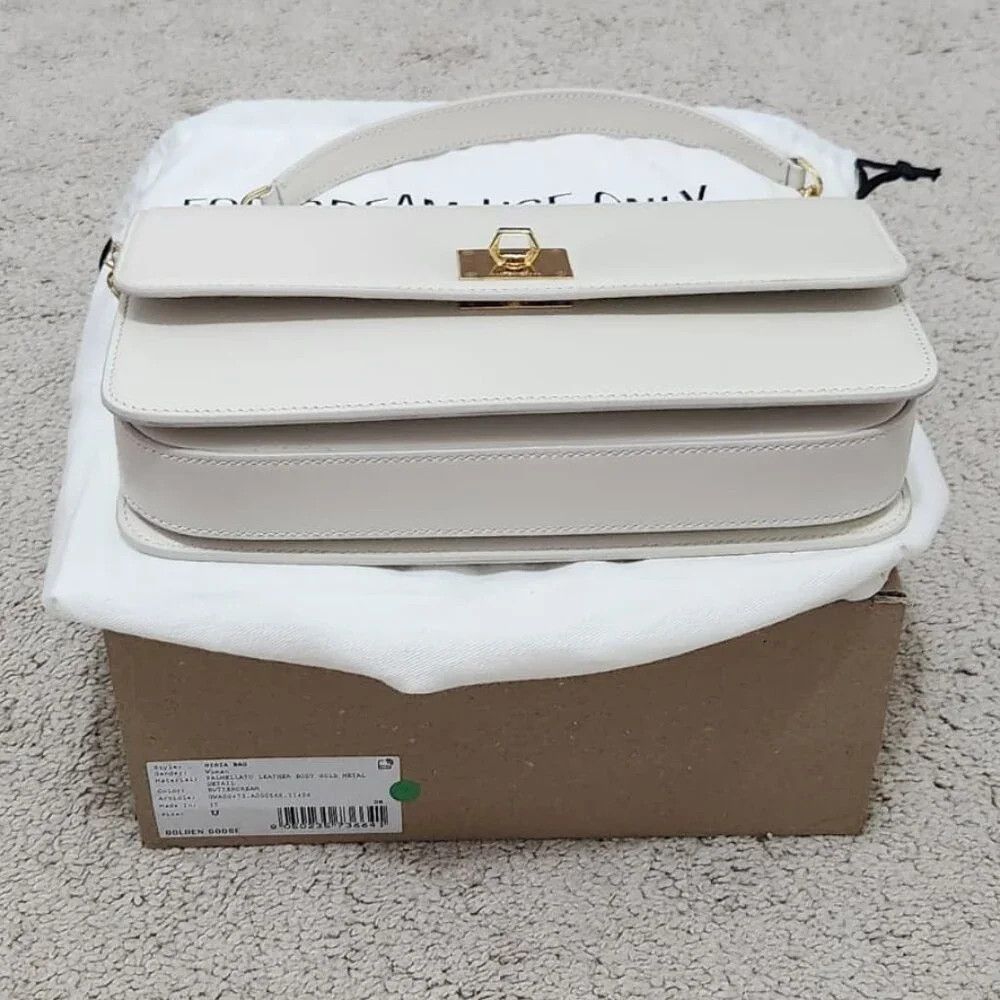 Golden Goose Golden Goose Gioia Bag in butter-colored boarded leather Size ONE SIZE - 4 Thumbnail