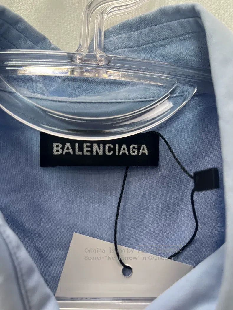 Balenciaga Balenciaga size 39 Back Logo Long Sleeve Shirt Size US XS / EU 42 / 0 - 5 Thumbnail
