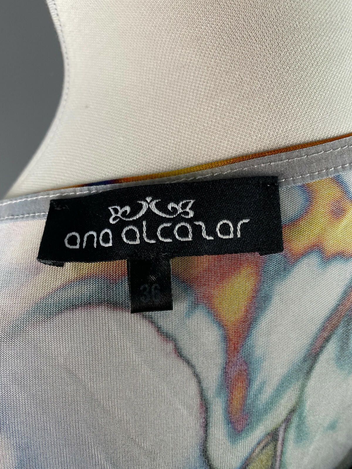 Designer Ana Alcazar Multicolor Butterfly Tank Midi Dress Size 36 Size M / US 6-8 / IT 42-44 - 8 Thumbnail