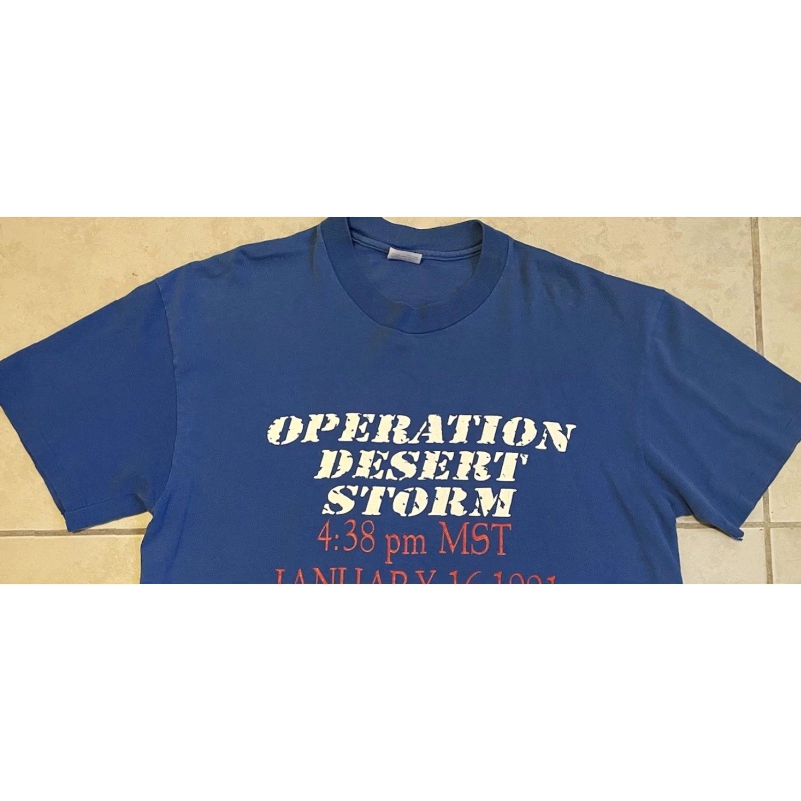 Vintage Vtg 90s Desert Storm Faded Shirt XL USA War Army Military Biker Punk Grunge 80s Size US XL / EU 56 / 4 - 7 Thumbnail