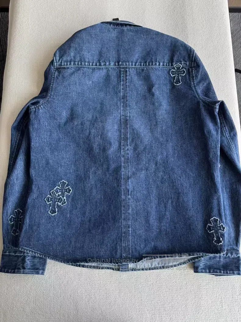 Chrome Hearts CHROME HEARTS Size XXL Cross patch denim shirt Size US XXL / EU 58 / 5 - 2 Thumbnail