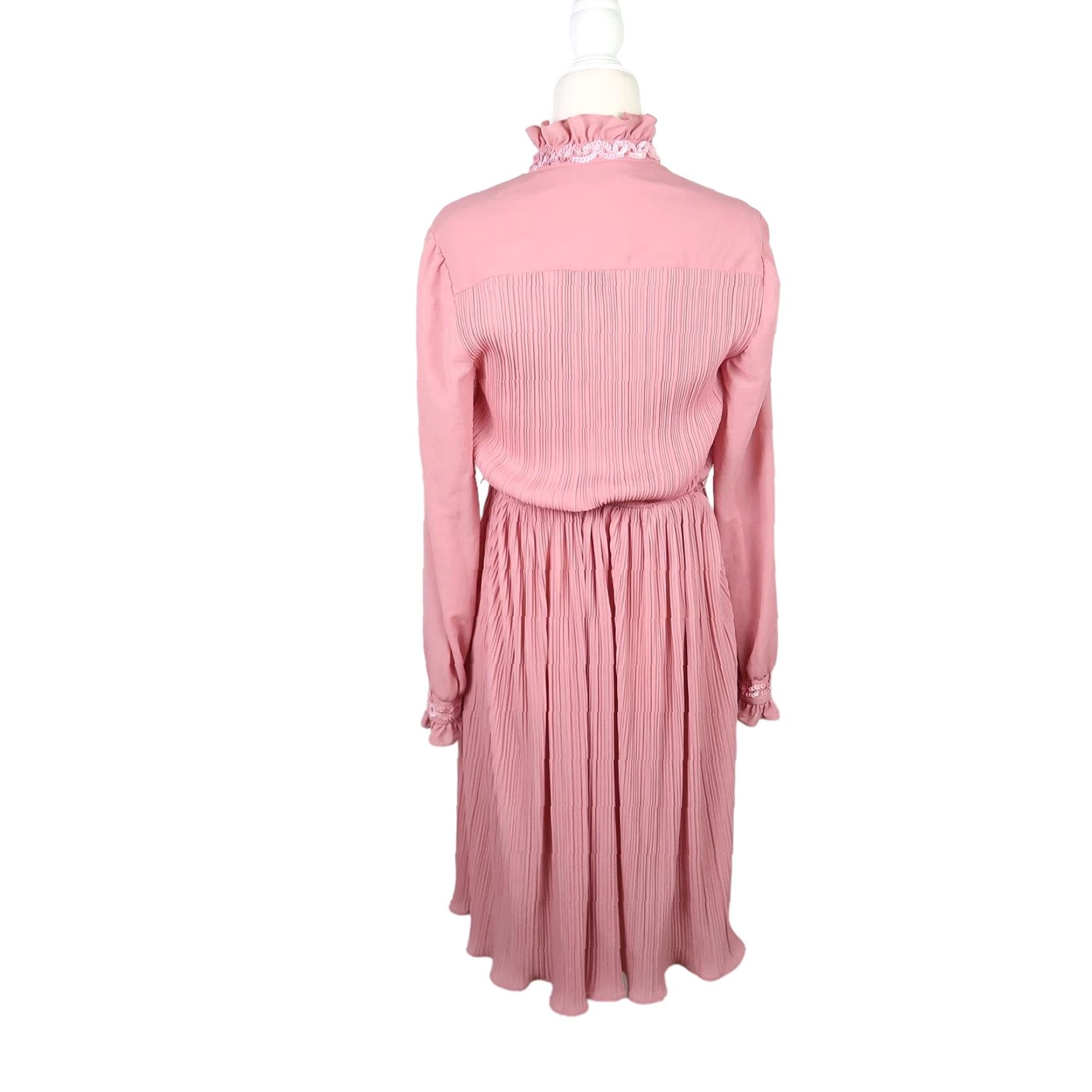 Pinko VINTAGE New Discoveries pink plisse knee length party dress S Shirt? Size S / US 4 / IT 40 - 5 Thumbnail