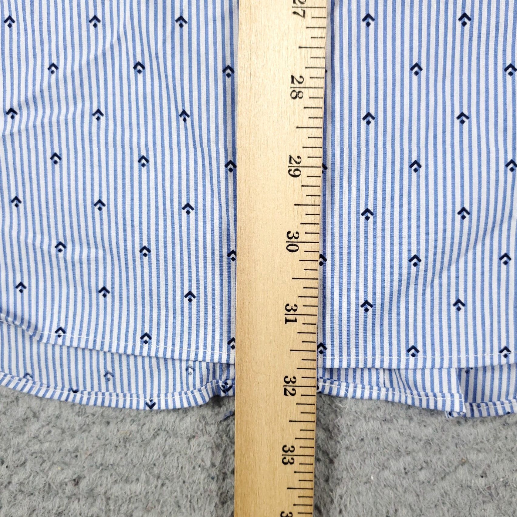 Ralph Lauren Ralph Lauren Shirt Mens 2XL Blue Striped Slim Fit Button Up Long Sleeve Shirt Size US XXL / EU 58 / 5 - 4 Thumbnail