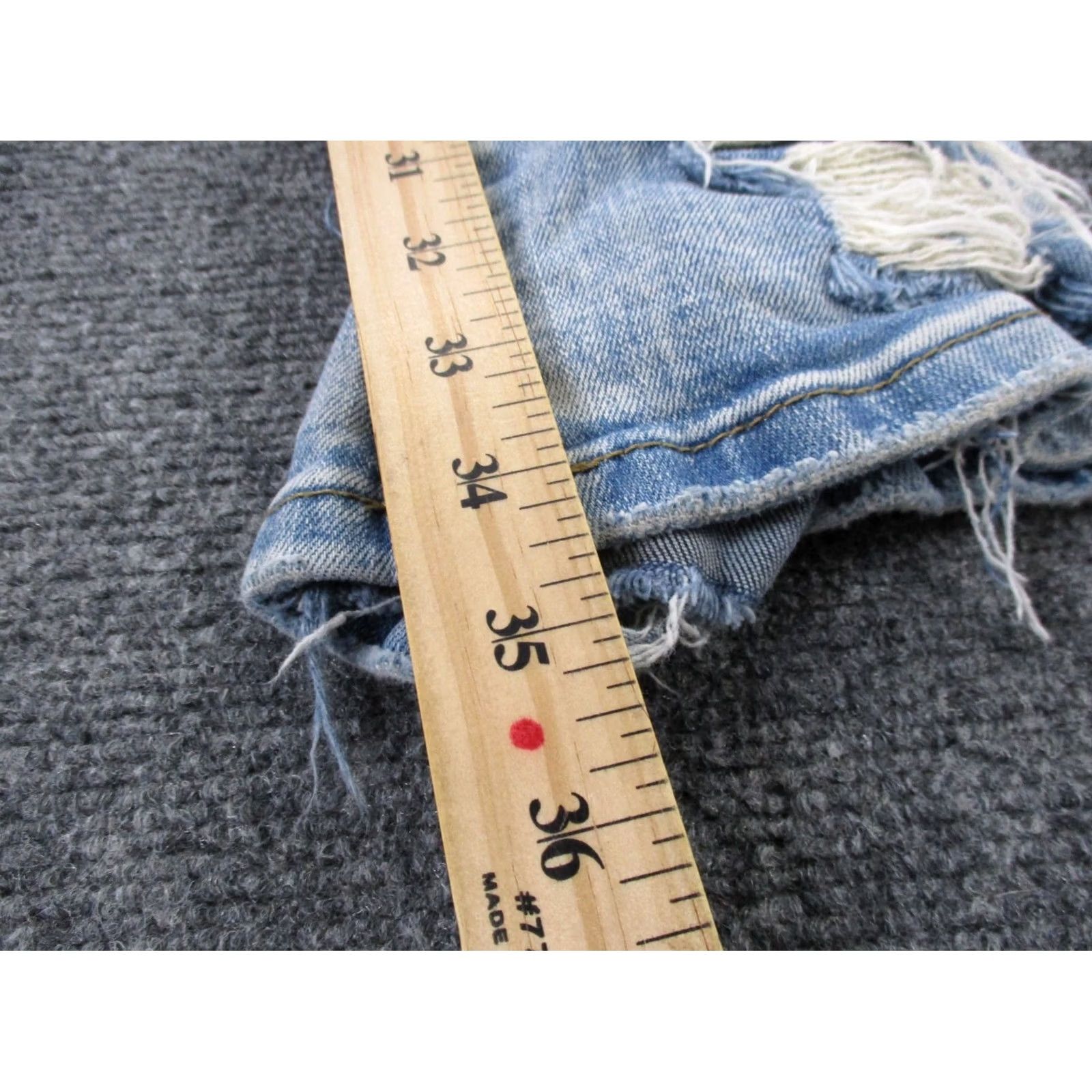 Denime Valabasas Jeans Womens 30 Blue Denim Stretch Casual Skinny Distressed Jeans (5-Pocket) Regular Inseam 34in Mens? Size 28" / US 6 / IT 42 - 4 Thumbnail