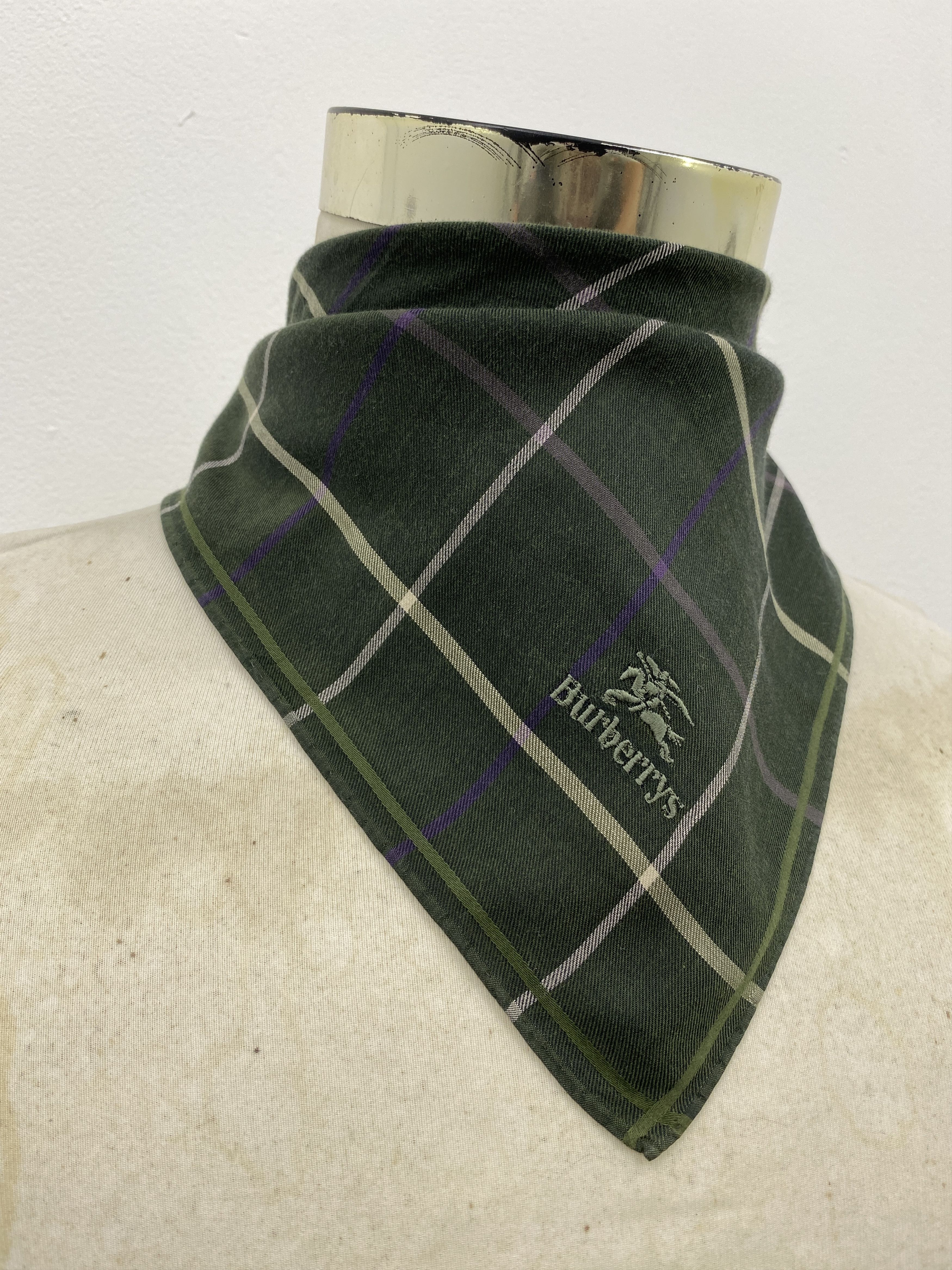 Burberry Burberry Nova Check Handkerchief Neckerchief Bandana HKC0375 Size ONE SIZE - 3 Thumbnail
