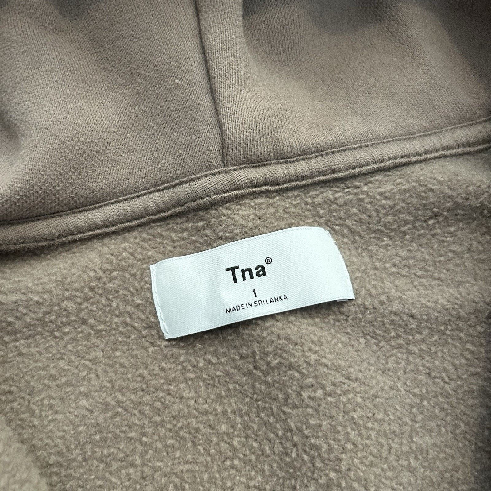 Aritzia × TNA Sweatfleece Perfect Full Zip Fleece Soft Hoodie Brown 1 Size S / US 4 / IT 40 - 3 Thumbnail
