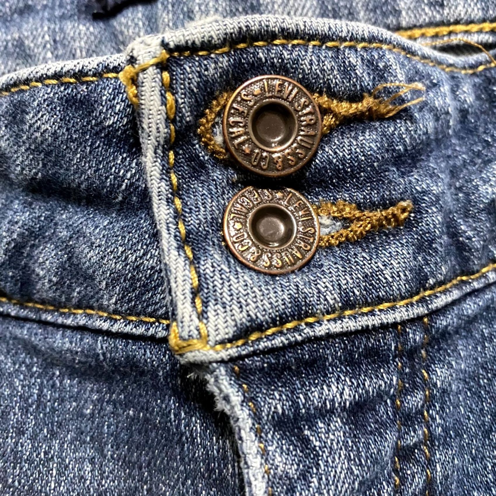 Levi's Levi's 526 Jeans Womens Blue Denim Medium Straight Mid Rise 10 Regular 30x31 5-Pocket Stretch Vintage: No Size 32" / US 10 / IT 46 - 4 Thumbnail