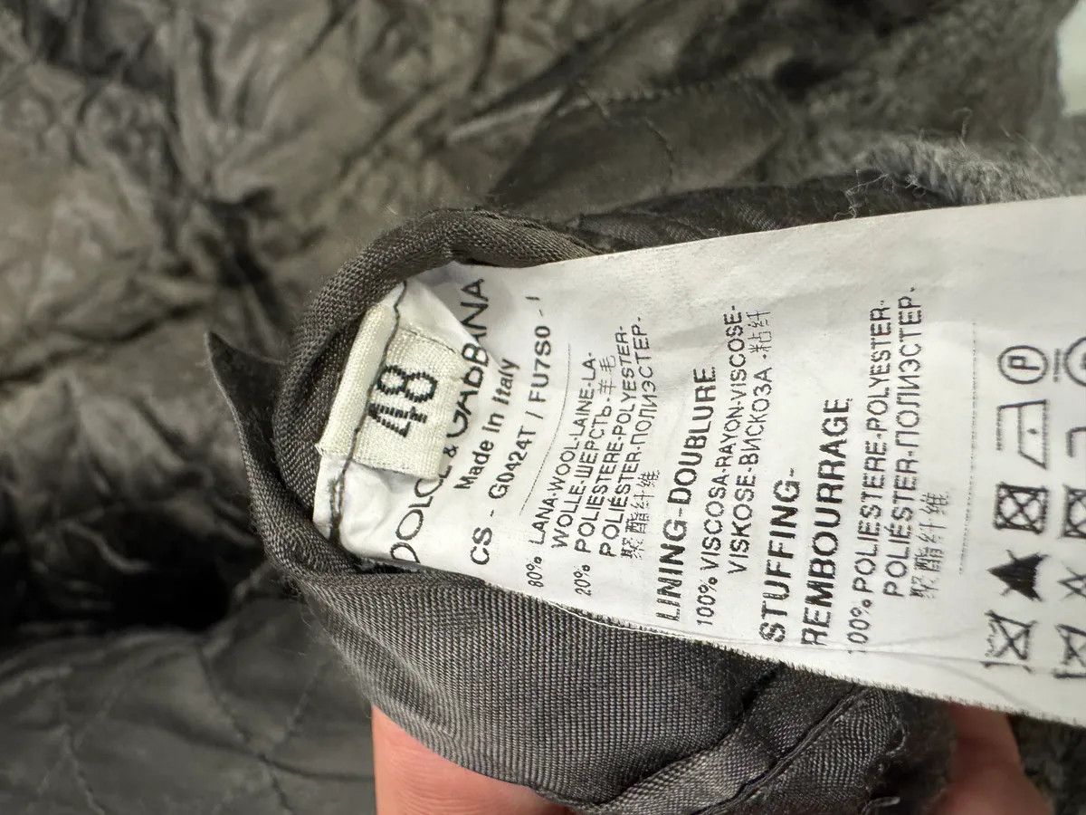 Dolce & Gabbana 2000s Dolce & Gabbana Grey Wool Buttoned Peacoat Jacket Size US M / EU 48-50 / 2 - 10 Thumbnail